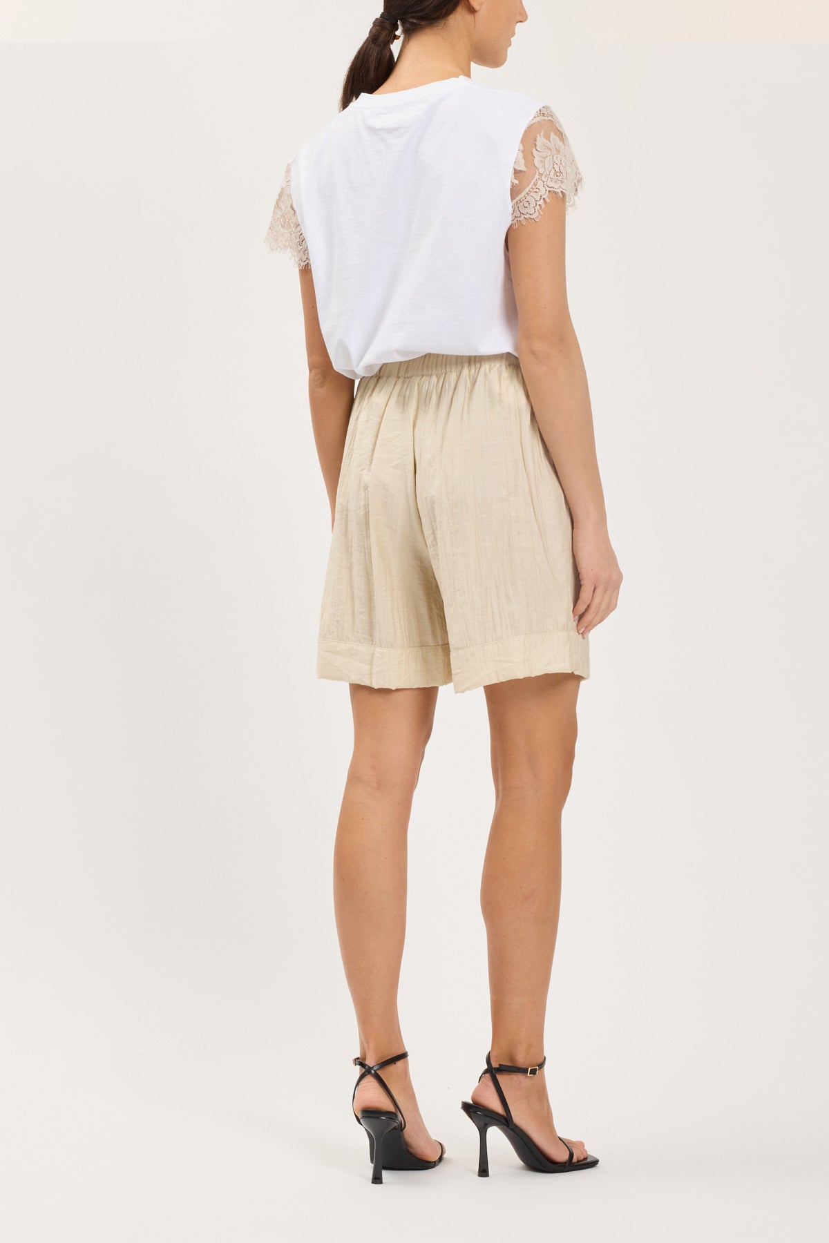VISCOSE BERMUDA SHORTS