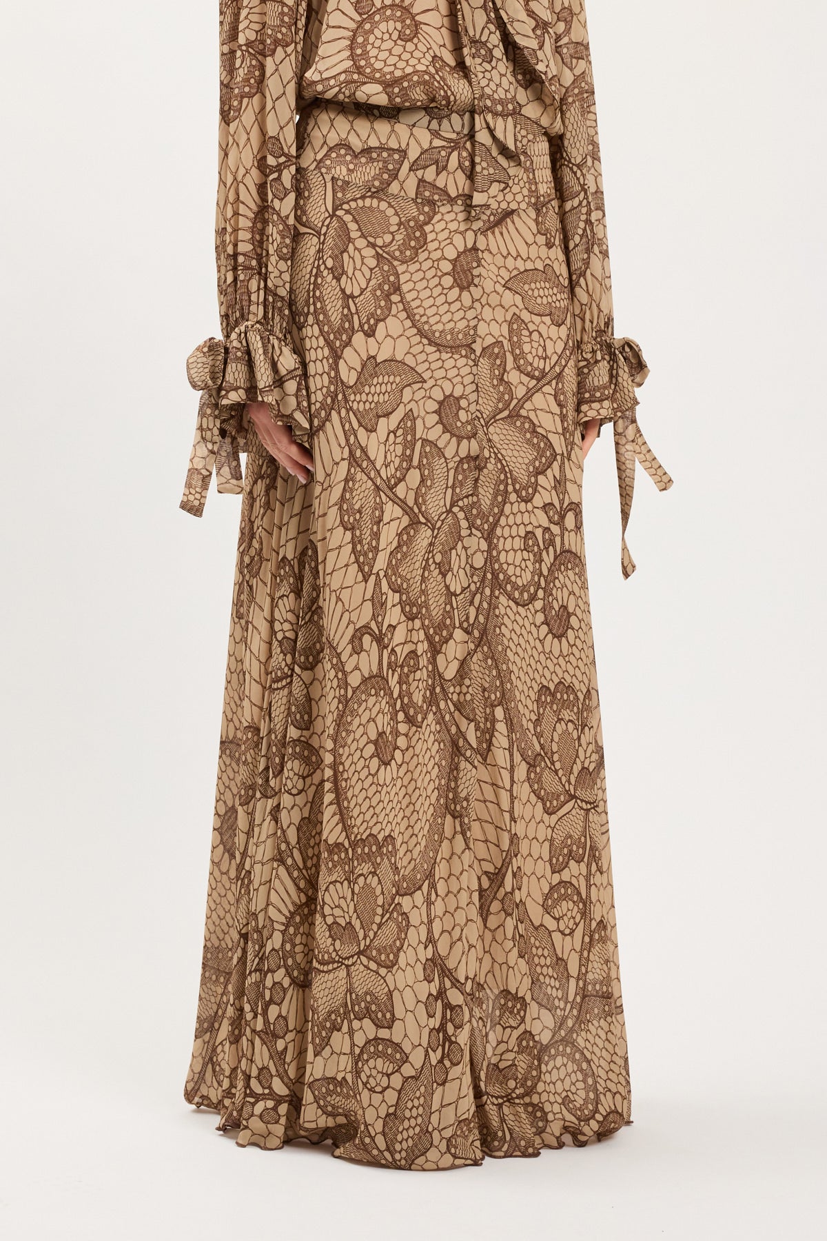 LONG PRINTED SKIRT