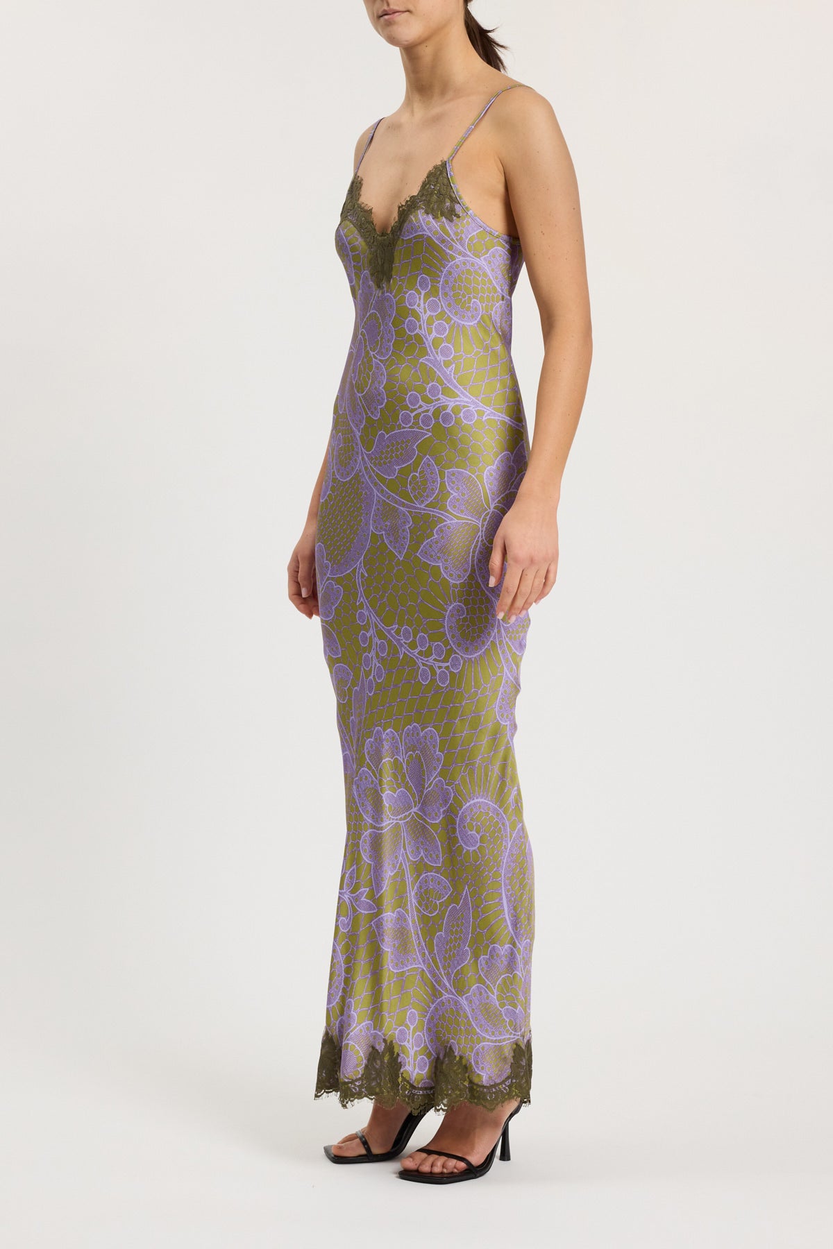 SLIP DRESS STAMPATA