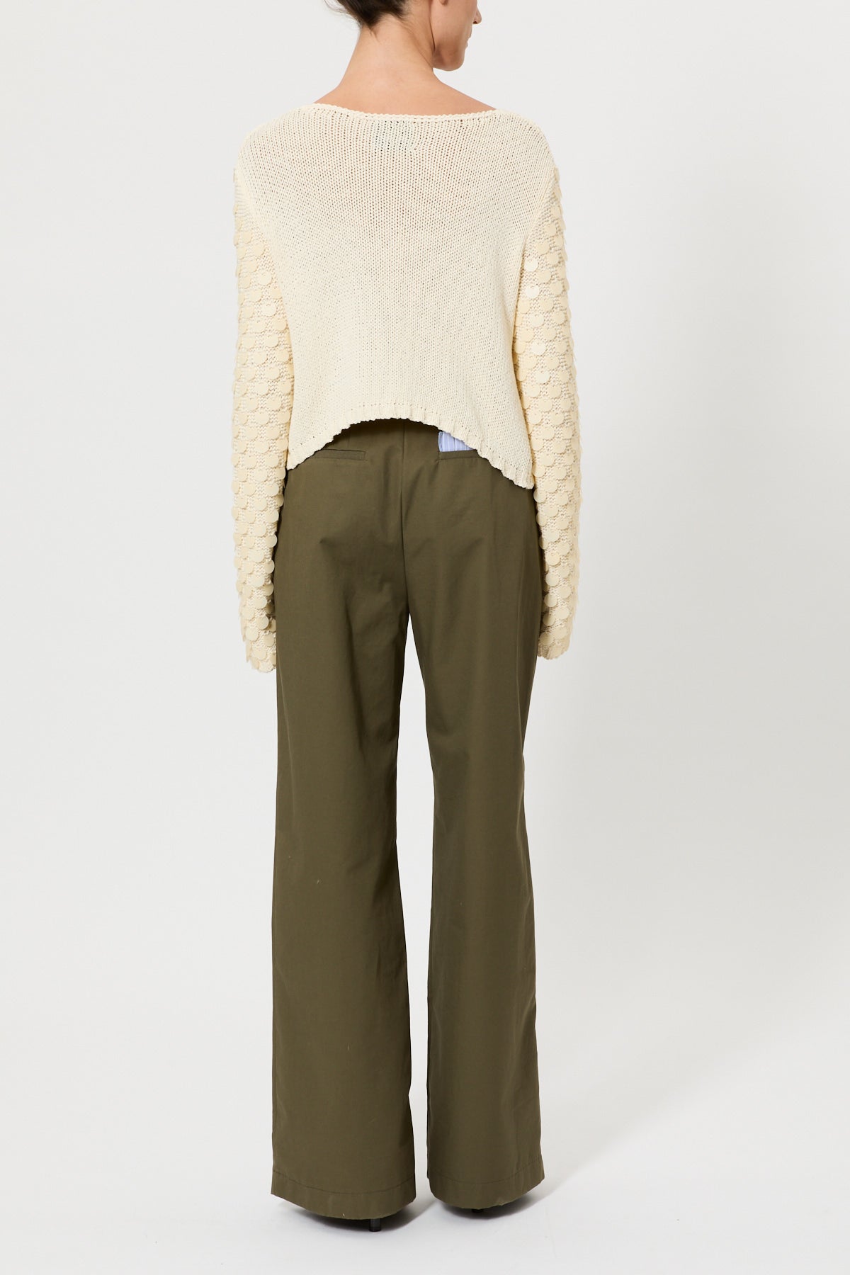 CROP CARDIGAN WITH SEQUINS