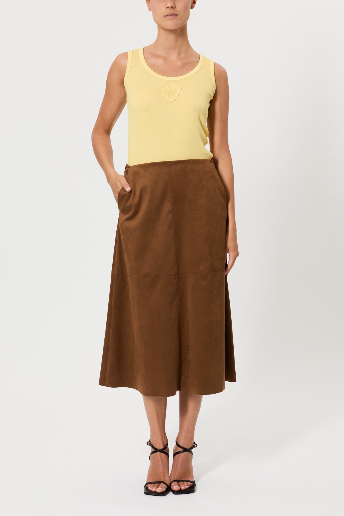 GONNA LONGUETTE SUEDE