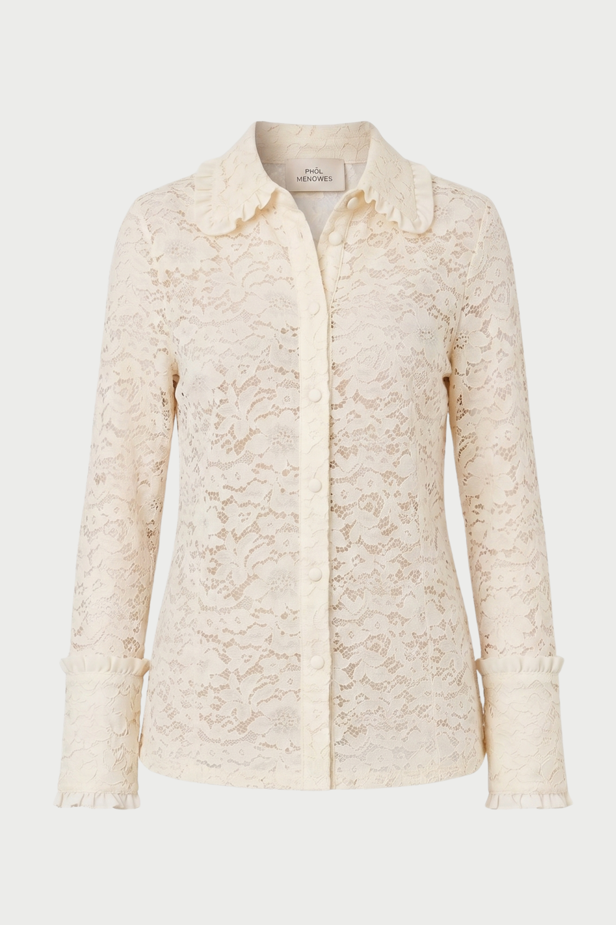 CAMICIA IN PIZZO SLIM