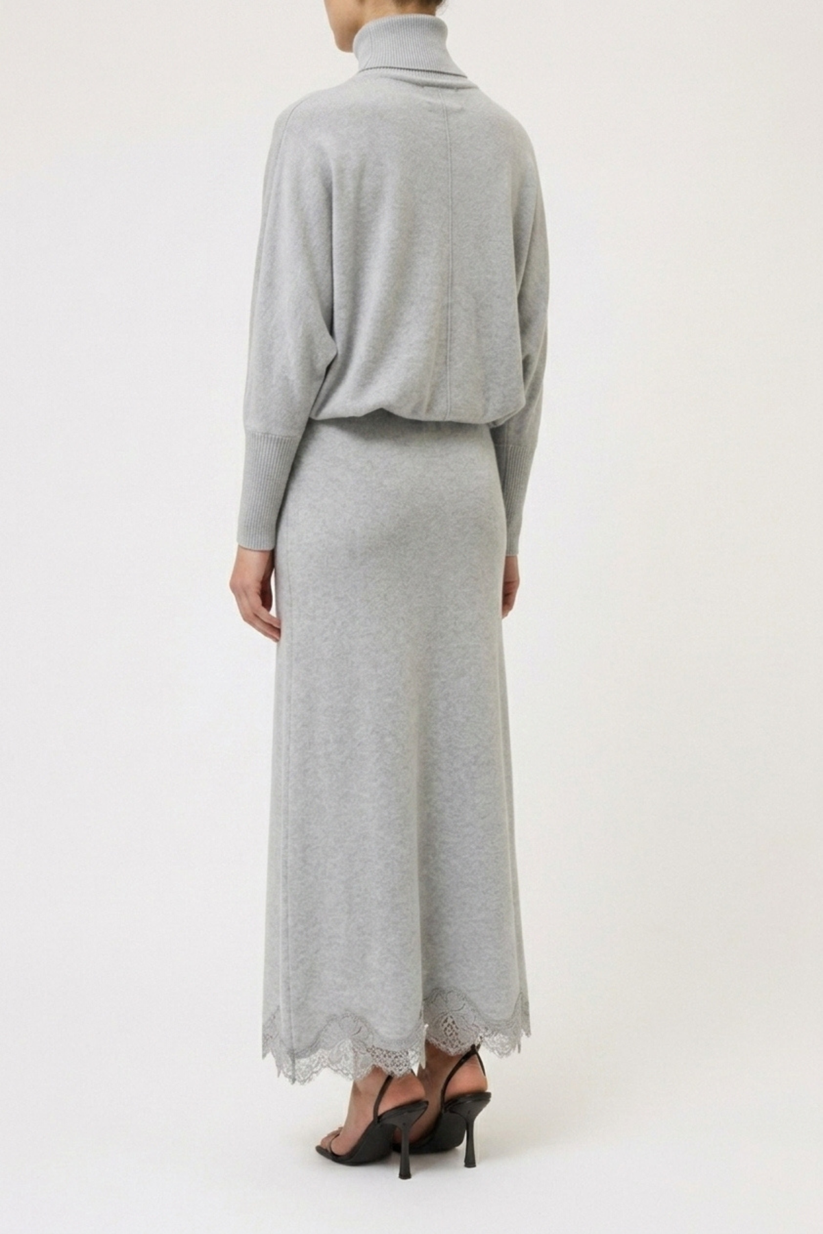 FLARED SKIRT WITH LACE