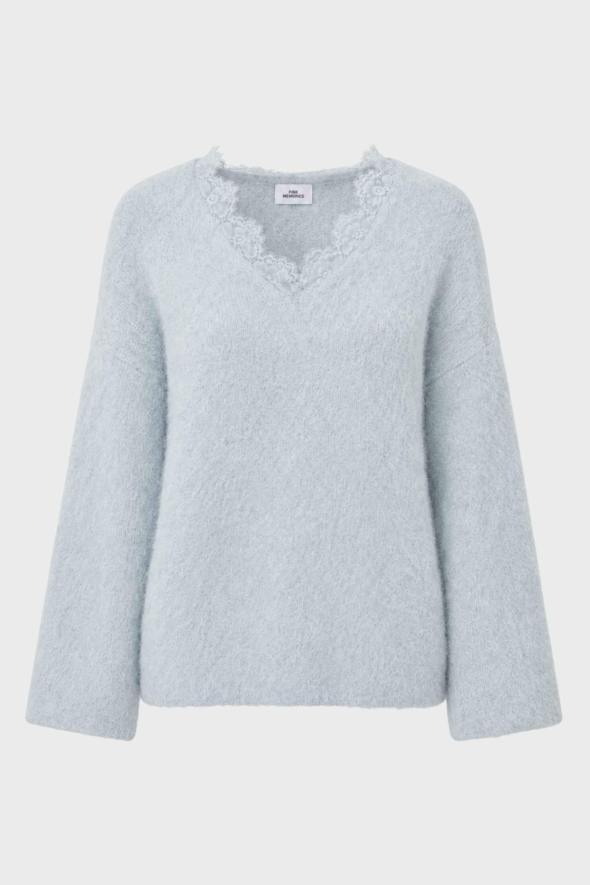MAGLIA GARZATA SCOLLO A V CON PIZZO