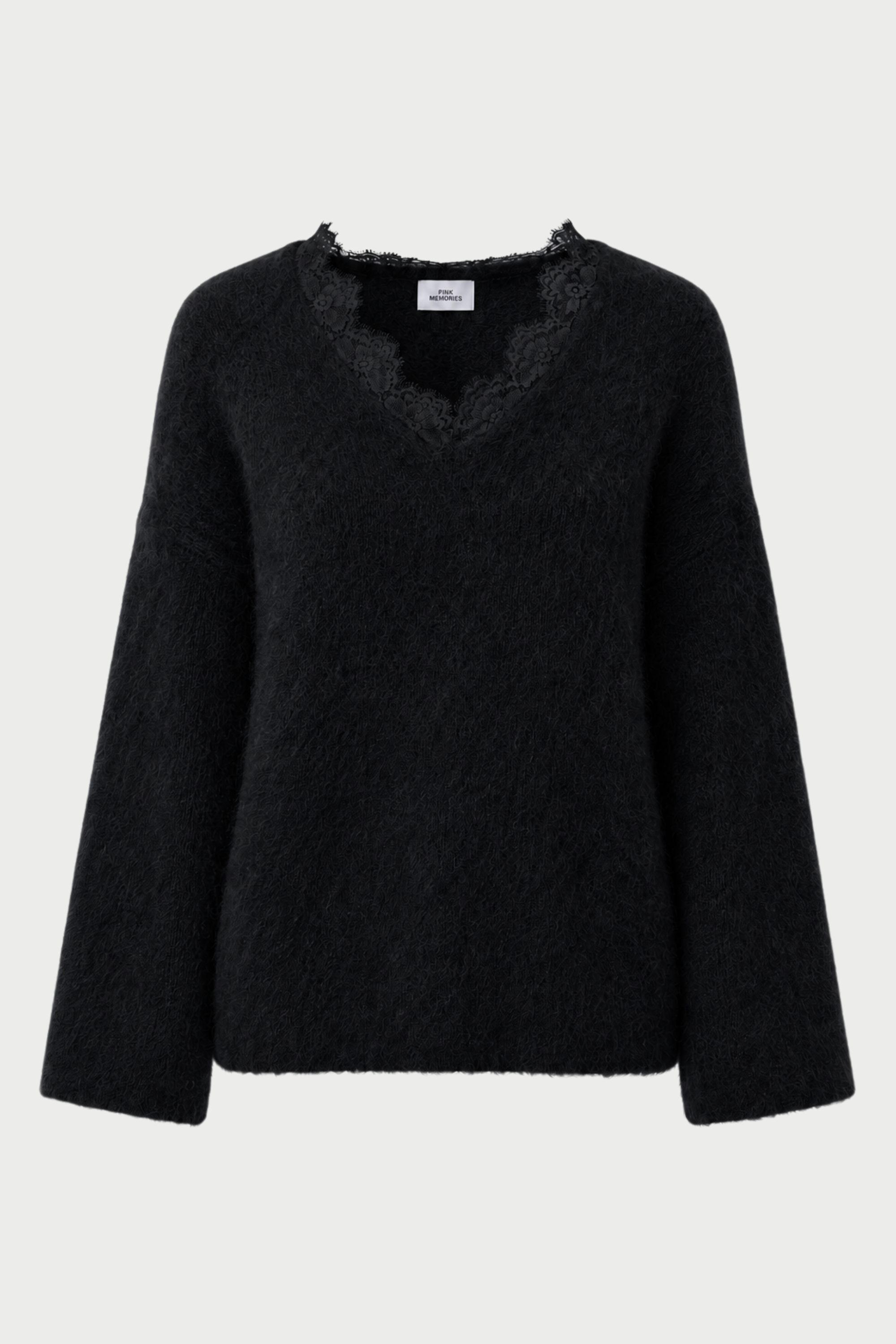MAGLIA GARZATA SCOLLO A V CON PIZZO
