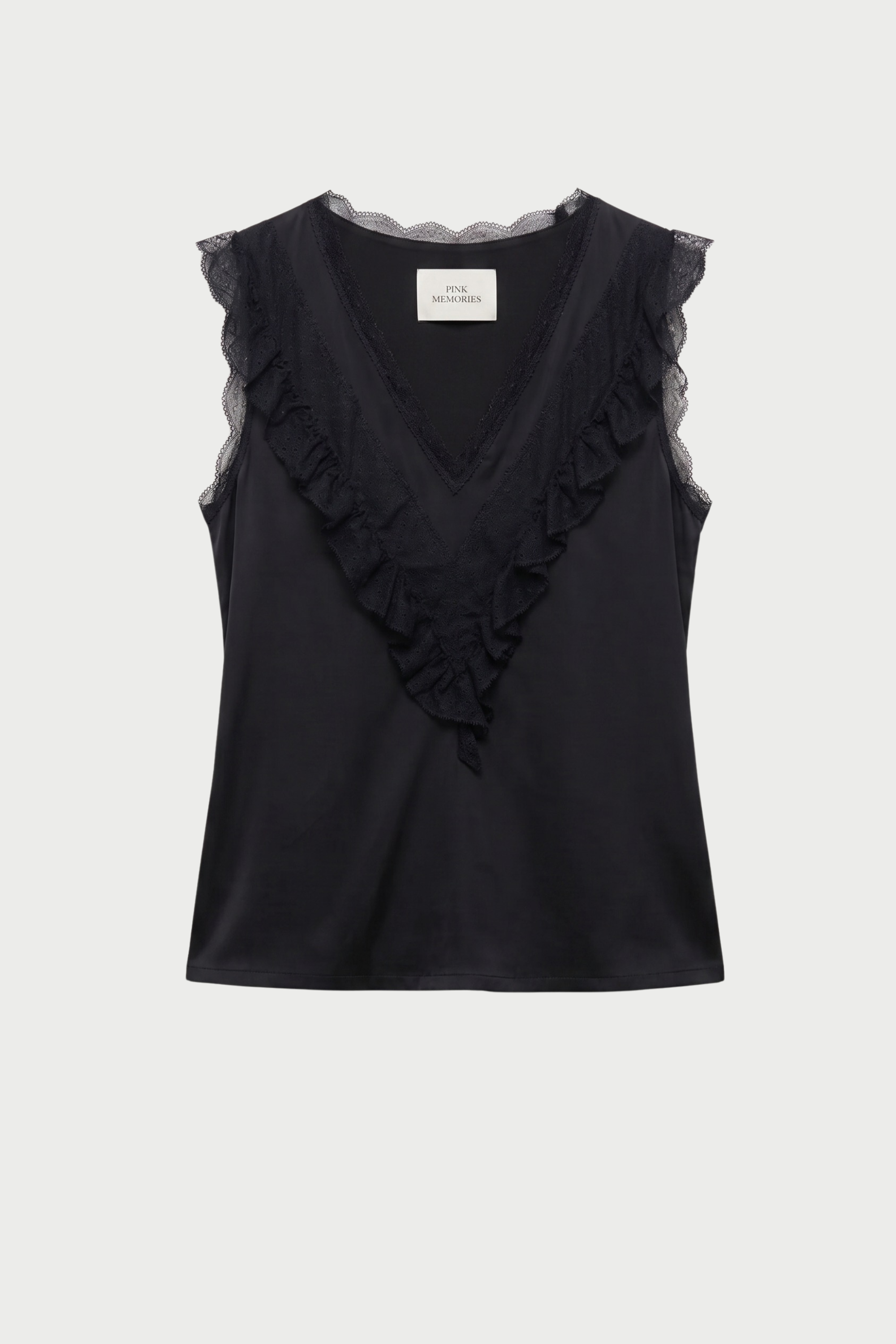 TOP SPALLA LARGA CON PIZZO