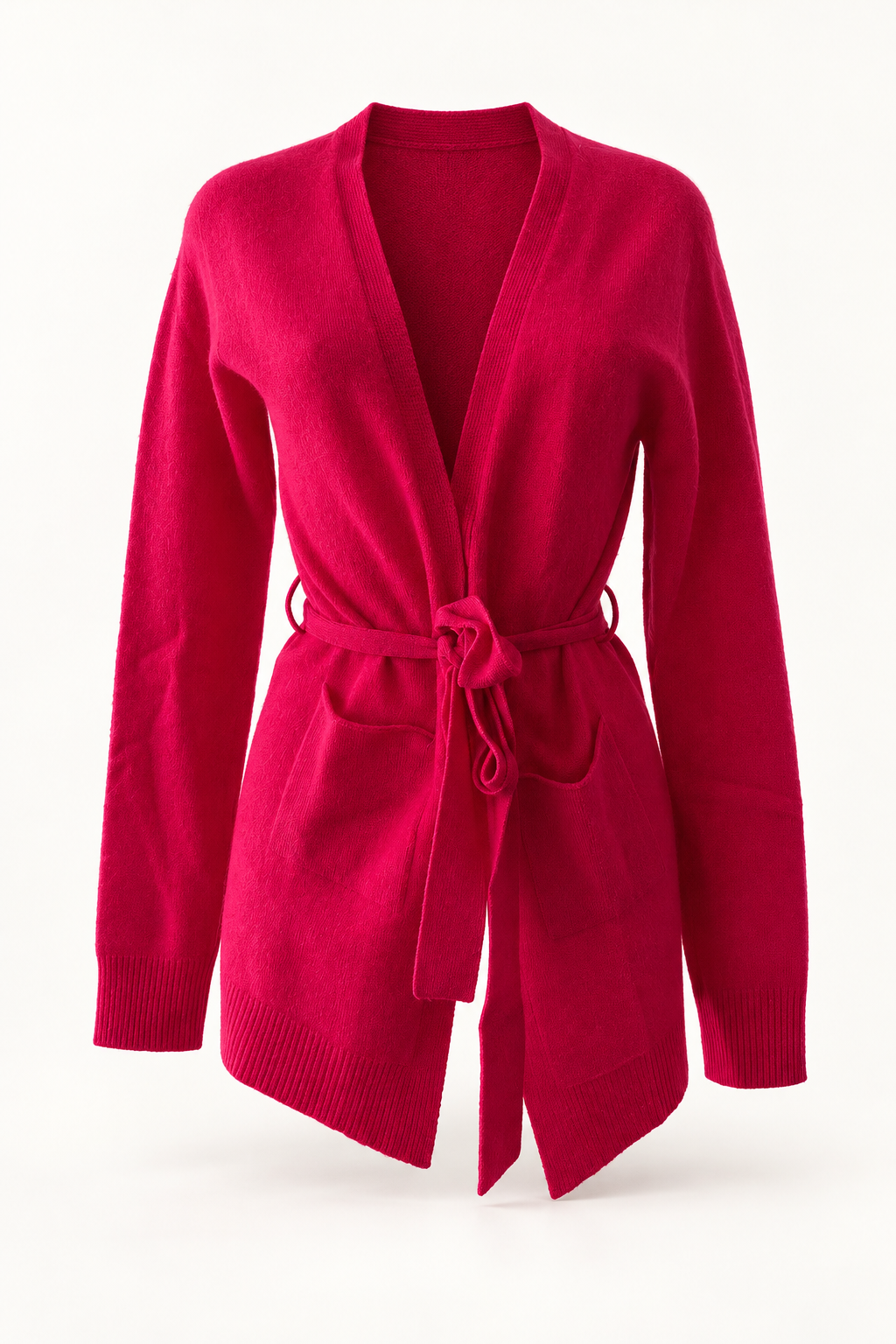 CARDIGAN CASHMERE CON CINTURA