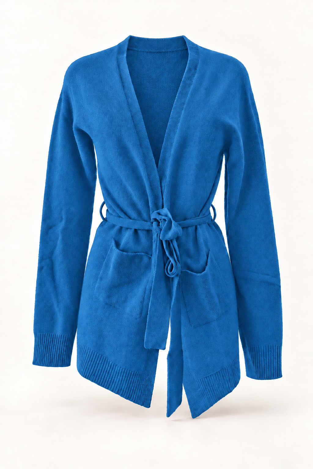 CARDIGAN CASHMERE CON CINTURA