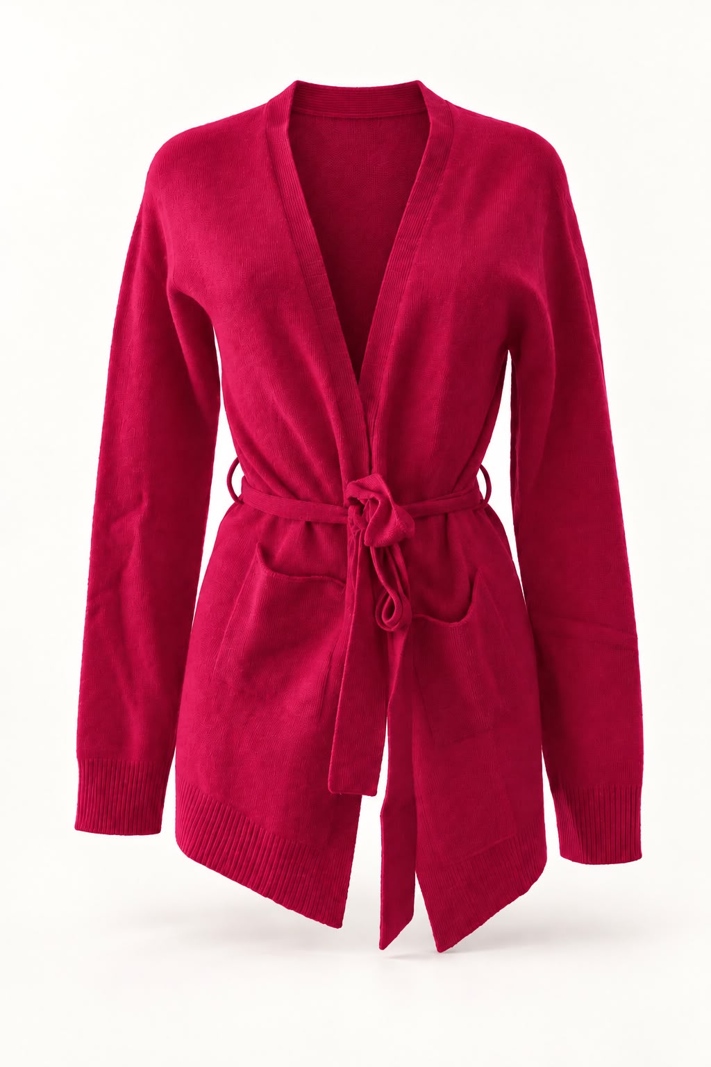 CARDIGAN CASHMERE CON CINTURA