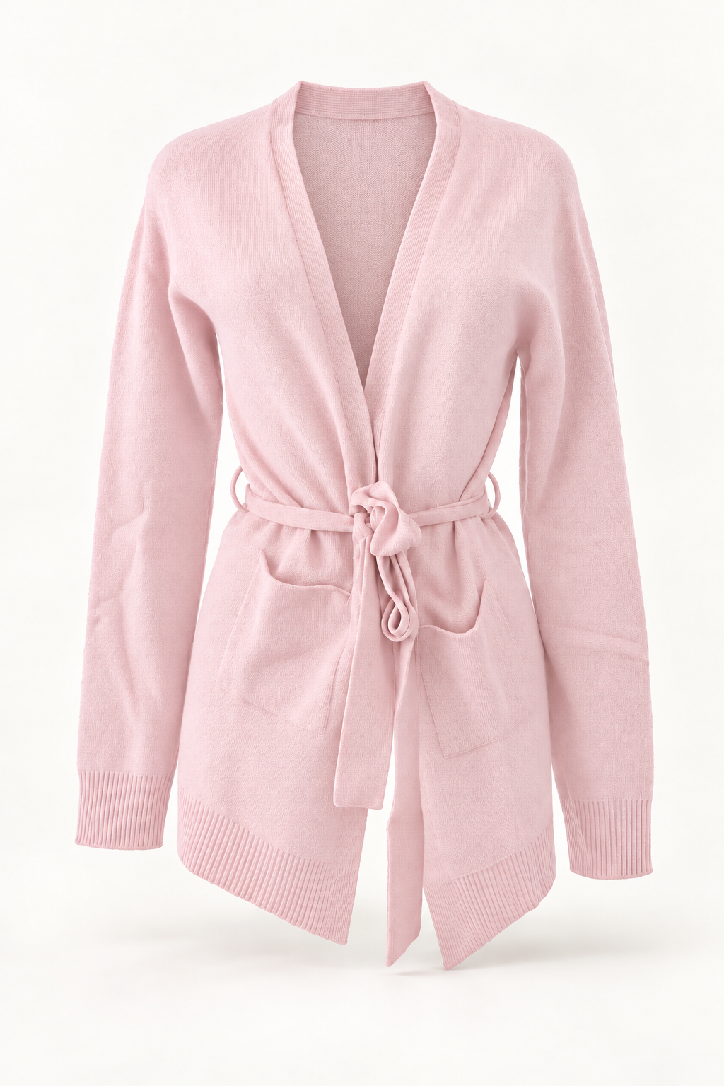 CARDIGAN CASHMERE CON CINTURA