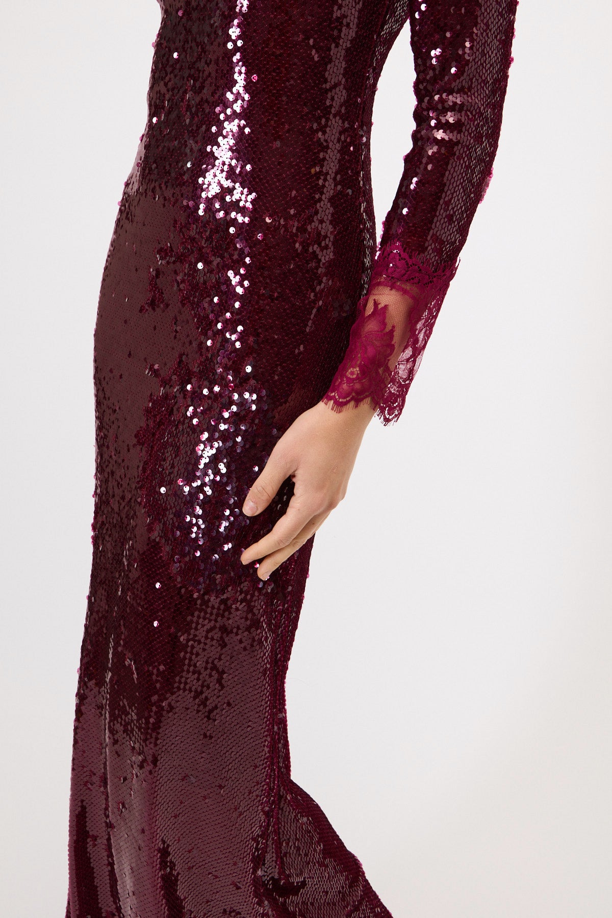 LONG SEQUIN DRESS