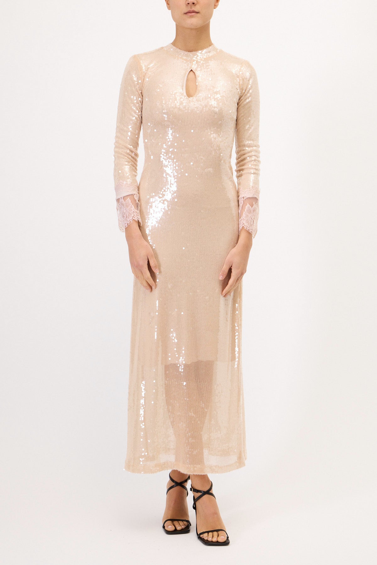 LONG SEQUIN DRESS
