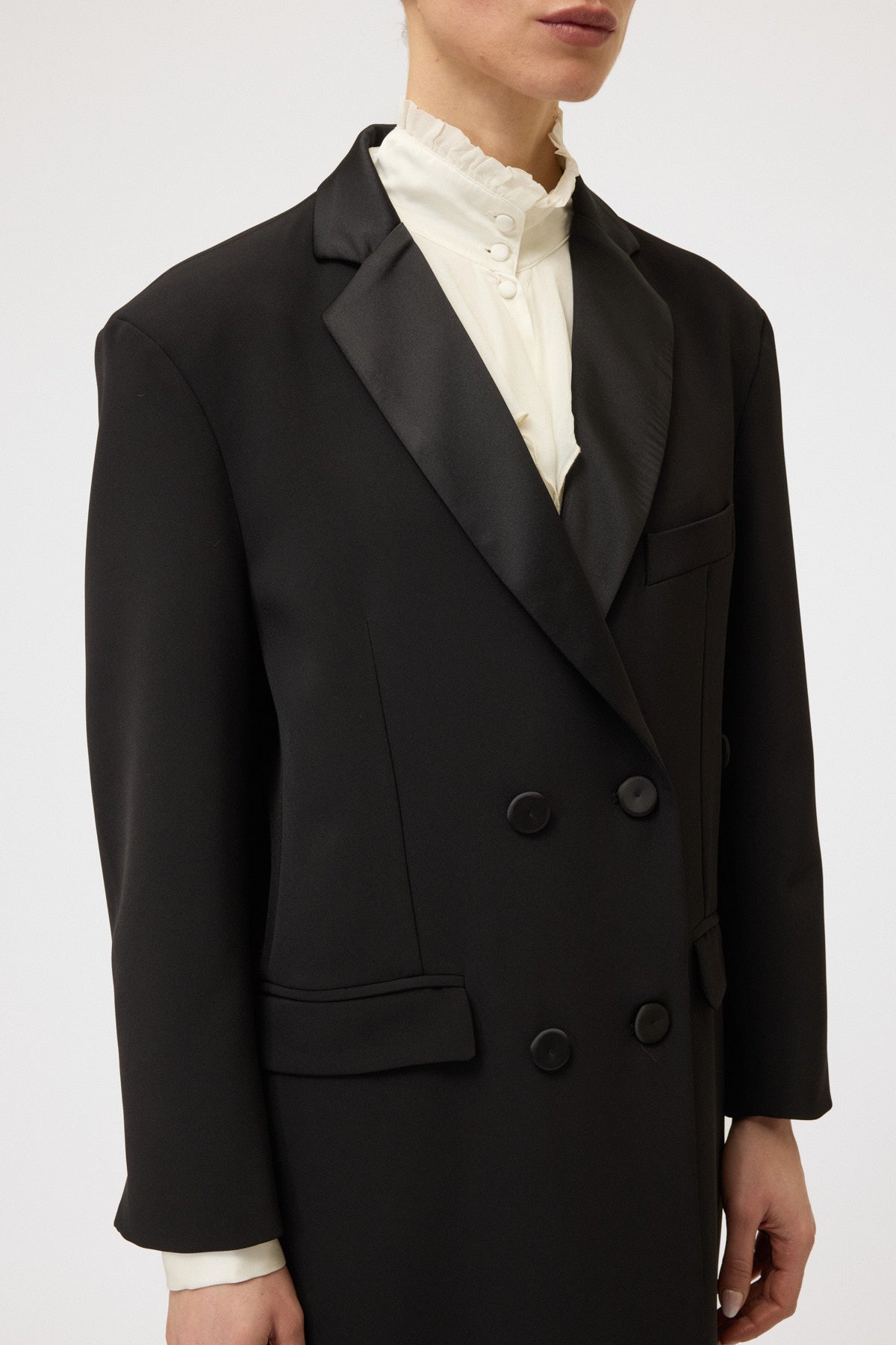 CAPPOTTO OVER COLLO SMOCKING