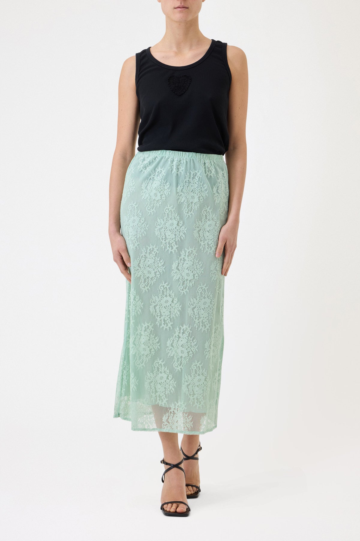 LONGUETTE LACE SKIRT