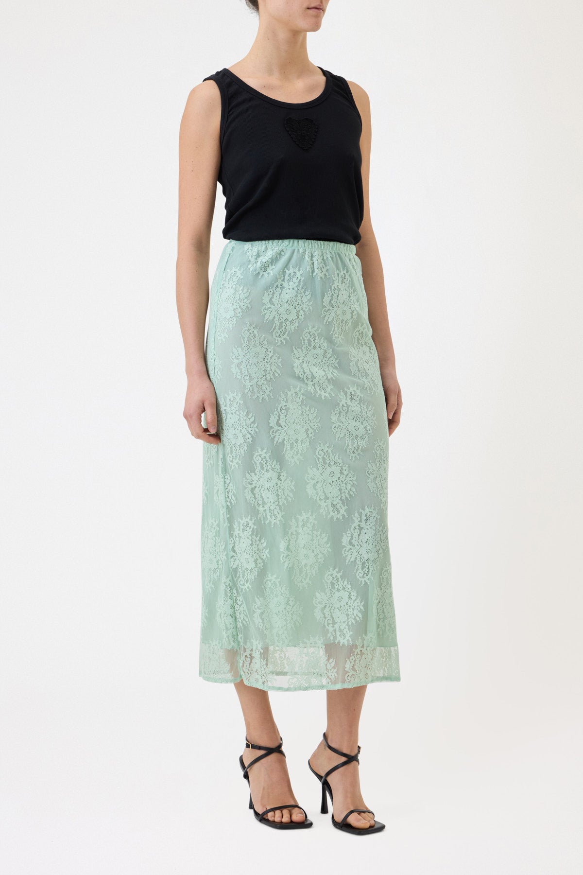 LONGUETTE LACE SKIRT