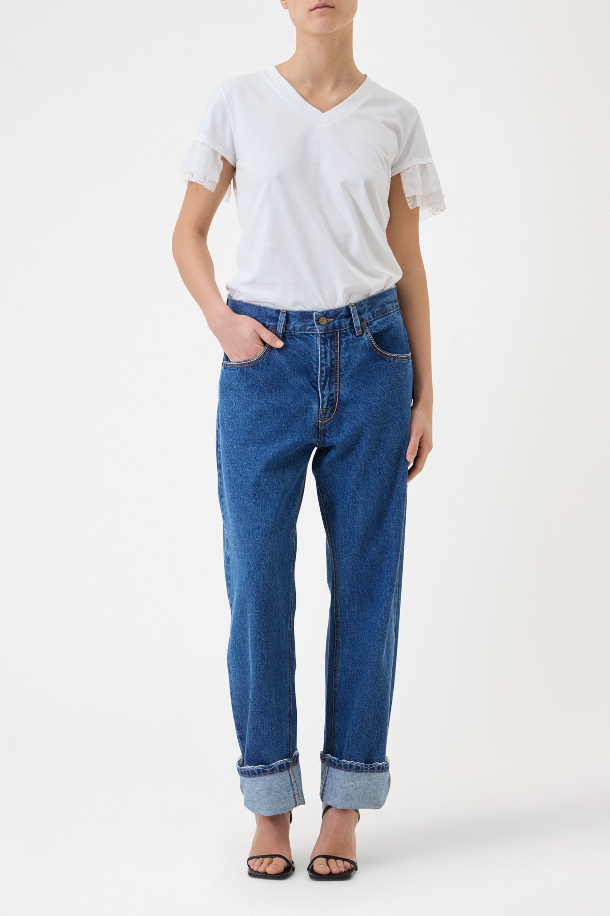 JEANS BOYFRIEND CON PIZZO