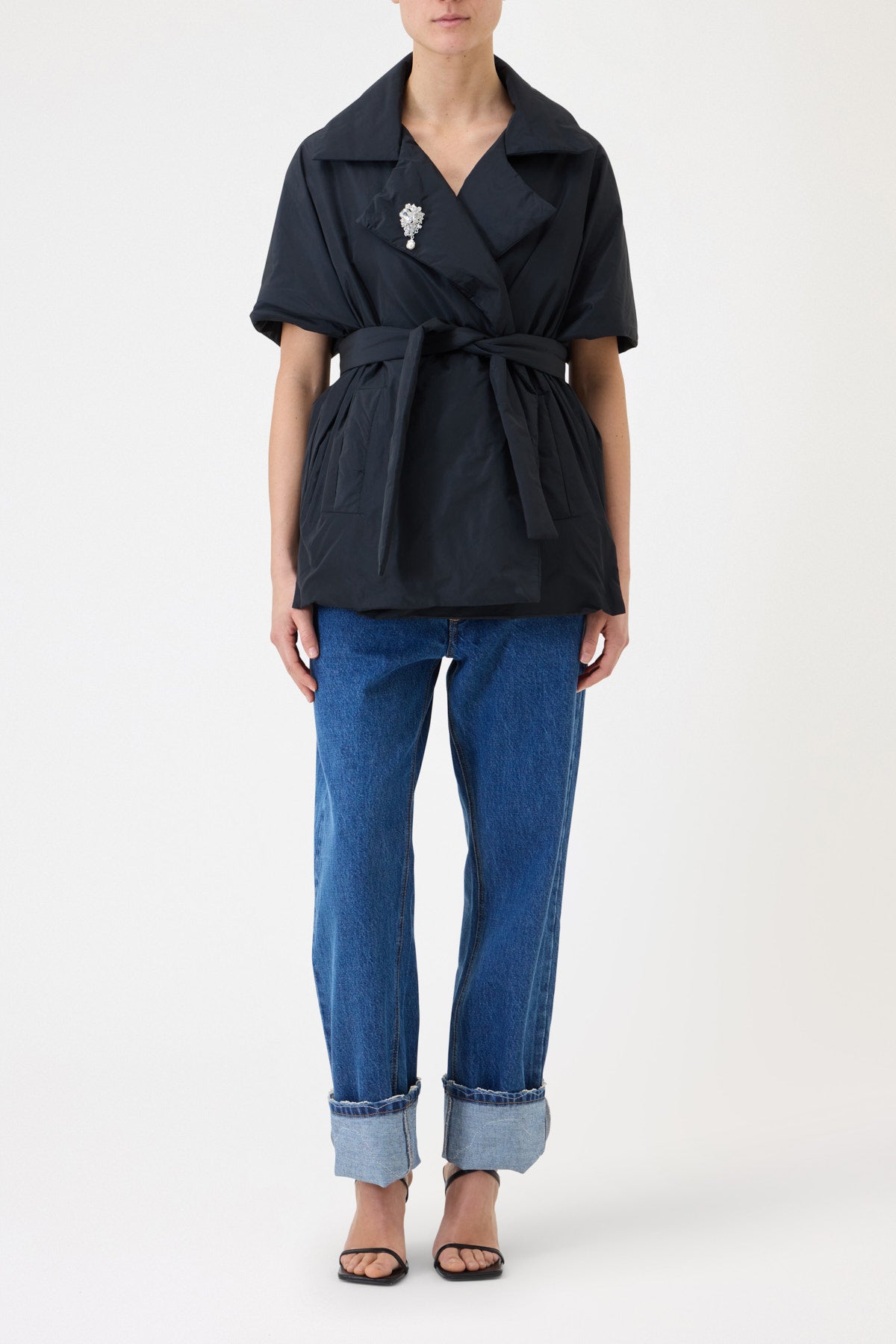 GILET 100 GRAMMI OVERSIZE CON SPILLA GIOIELLO