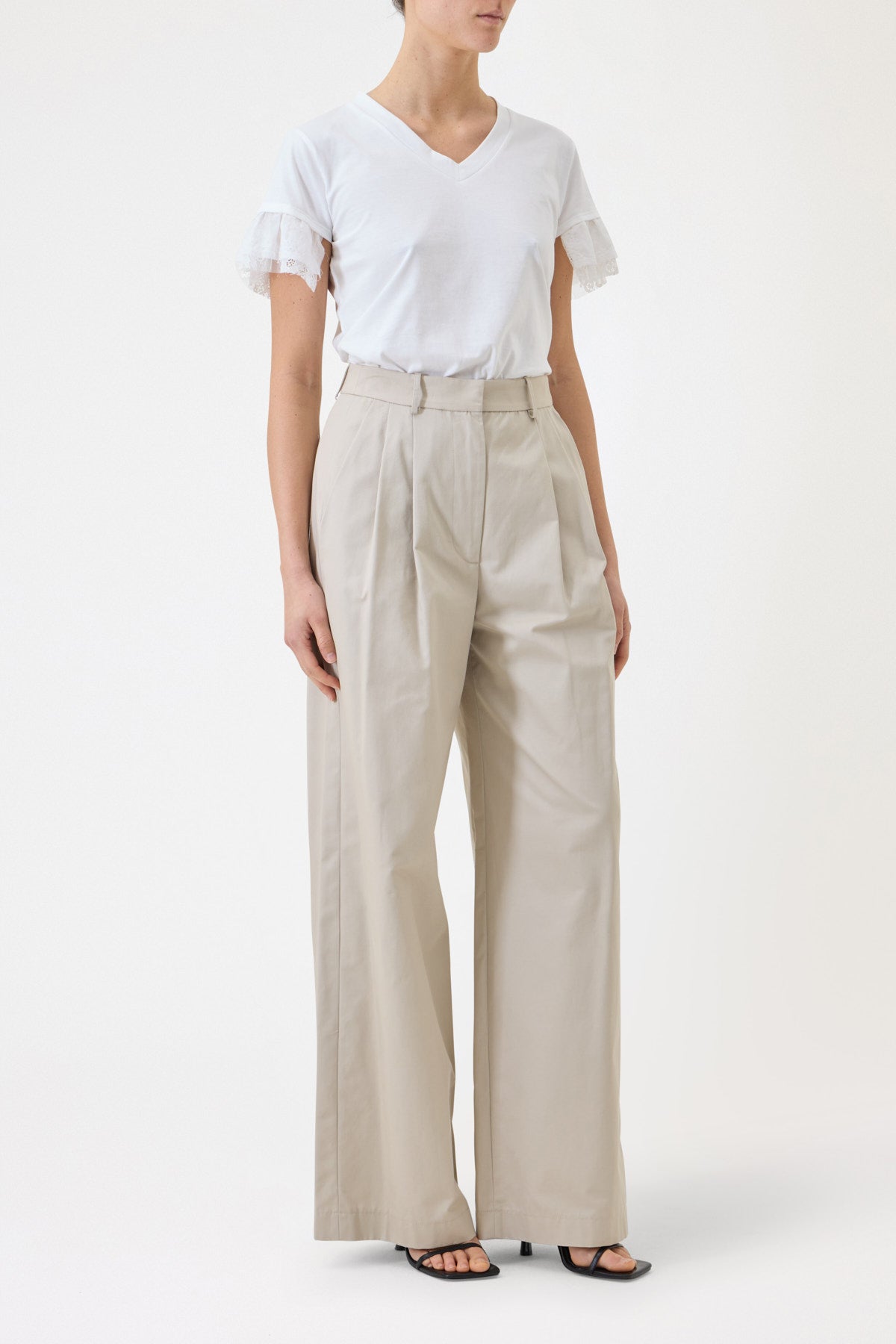 GABARDINE TROUSERS