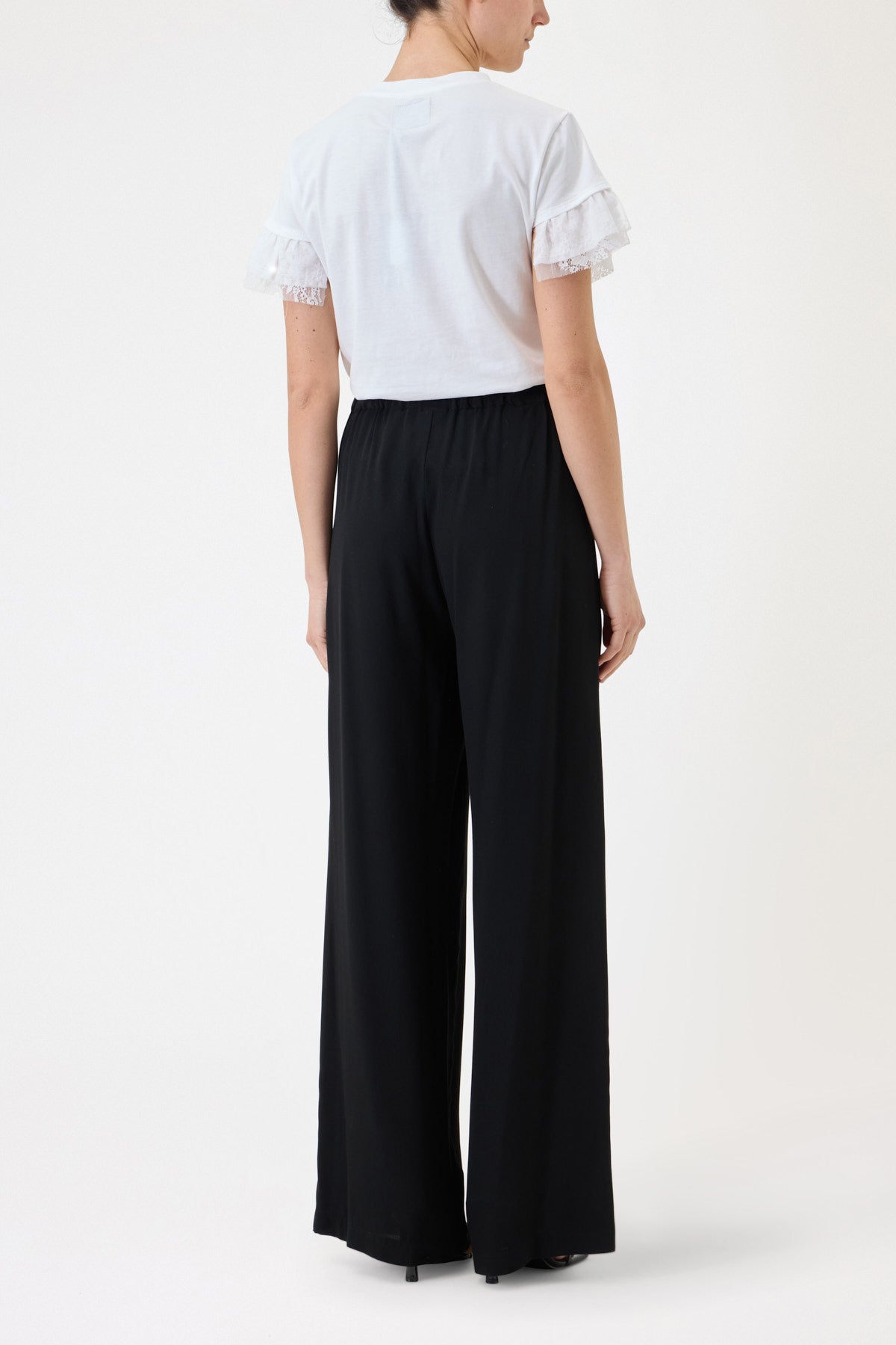 LONG EMBROIDERED MUSLIN TROUSERS