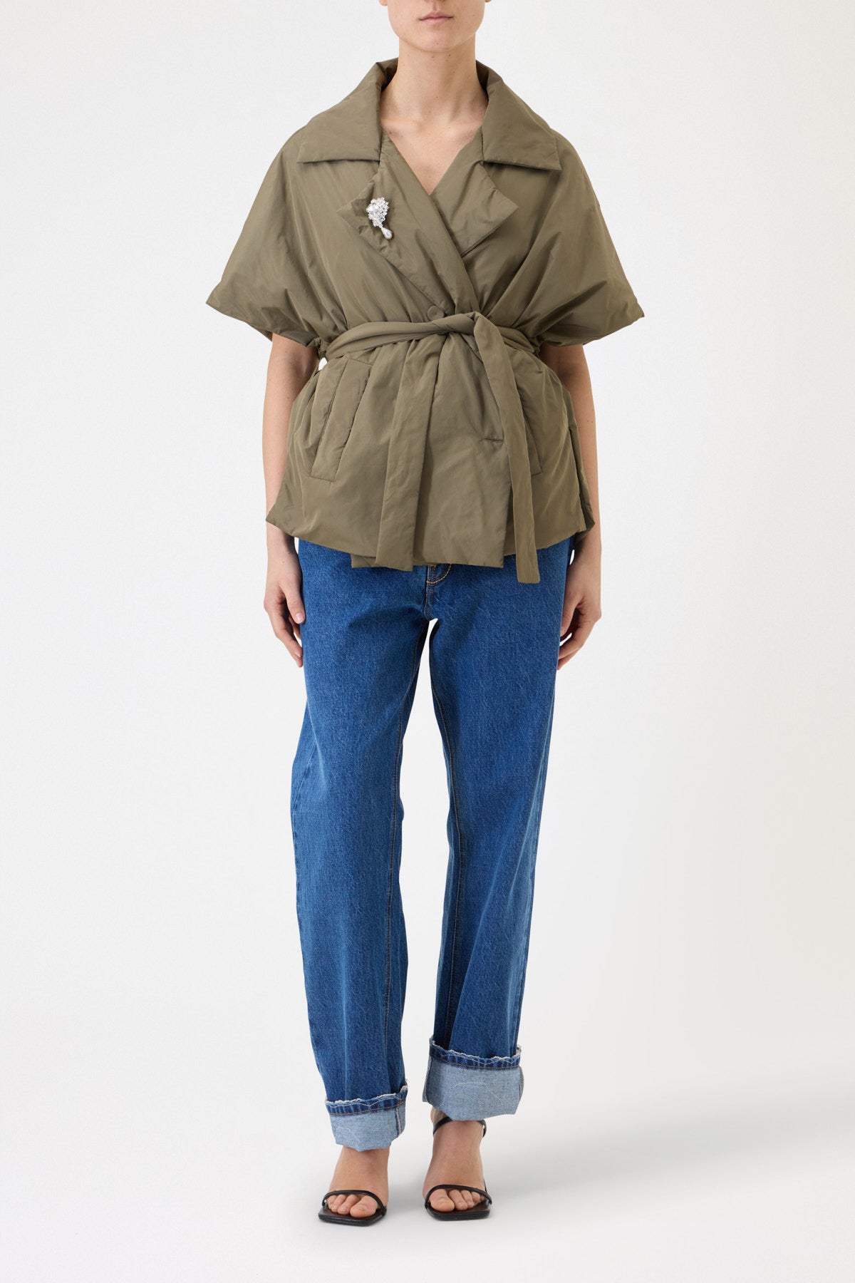 GILET 100 GRAMMI OVERSIZE CON SPILLA GIOIELLO