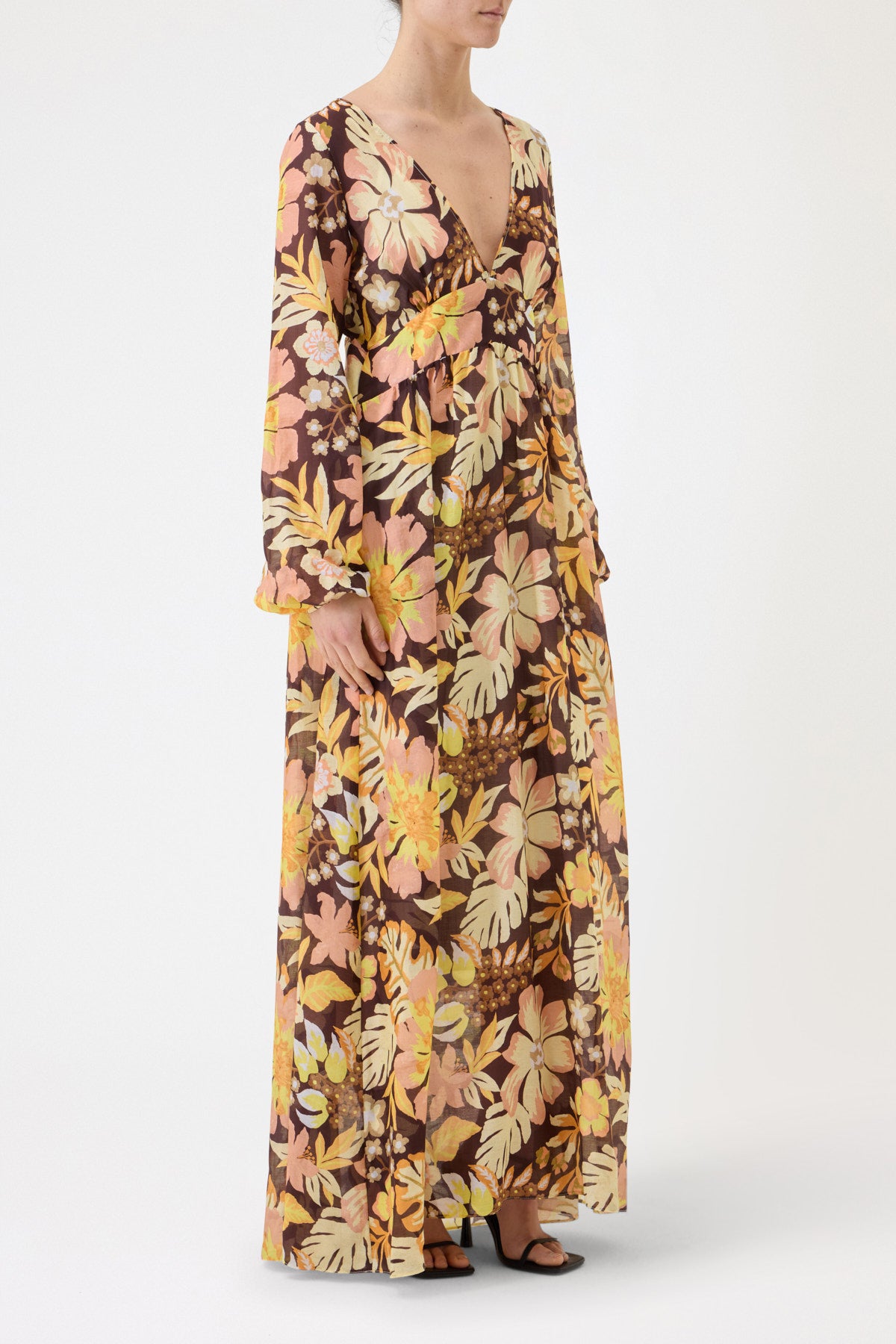 LONG PATTERNED DRESS
