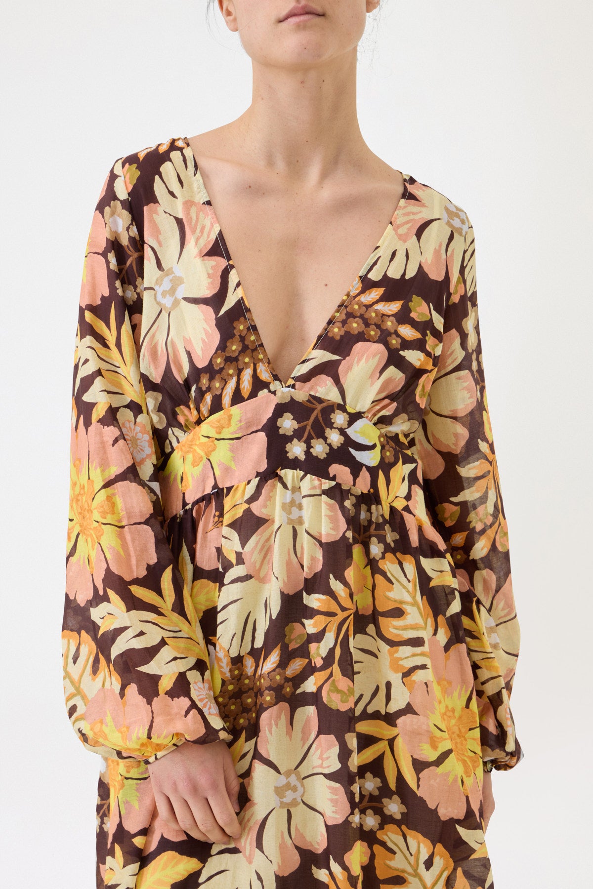 LONG PATTERNED DRESS