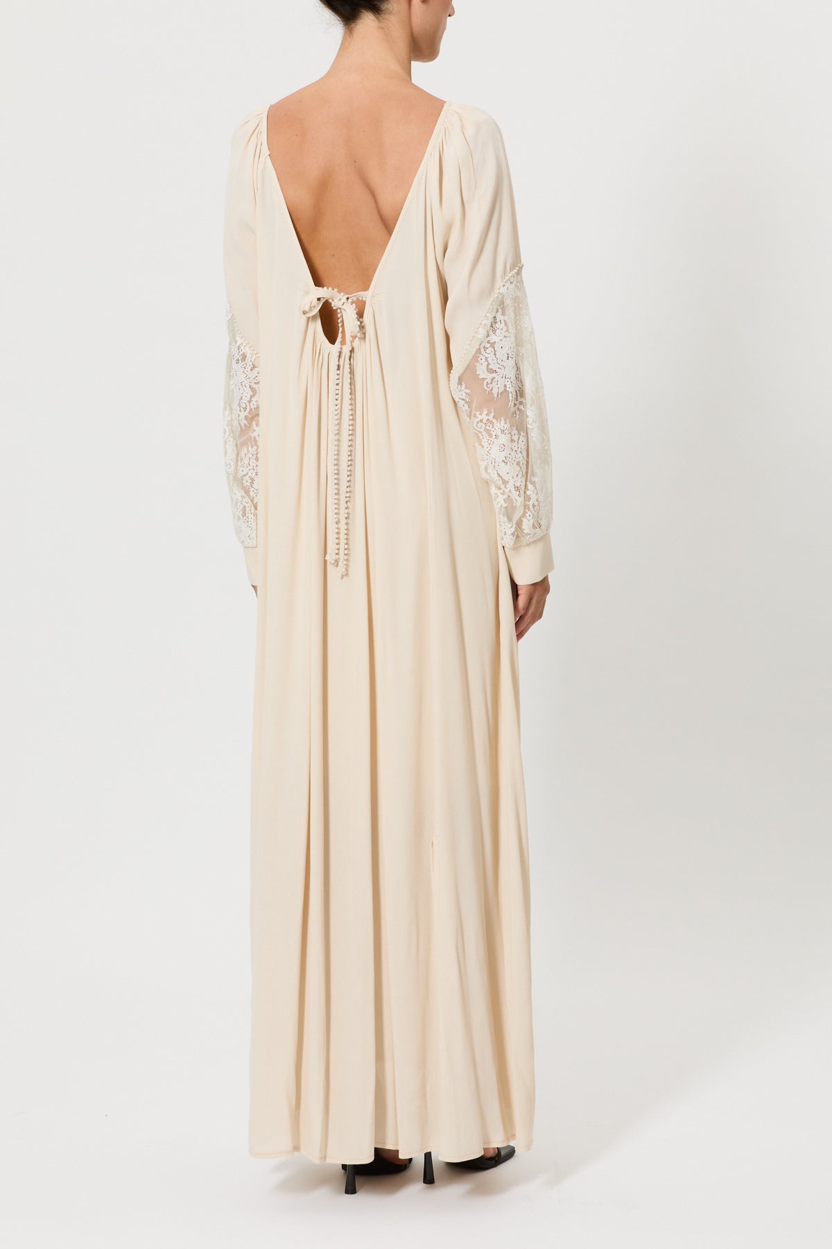 LONG SLEEVE DRESS WITH LACE