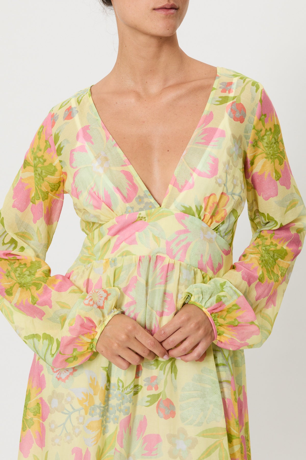 LONG PATTERNED DRESS