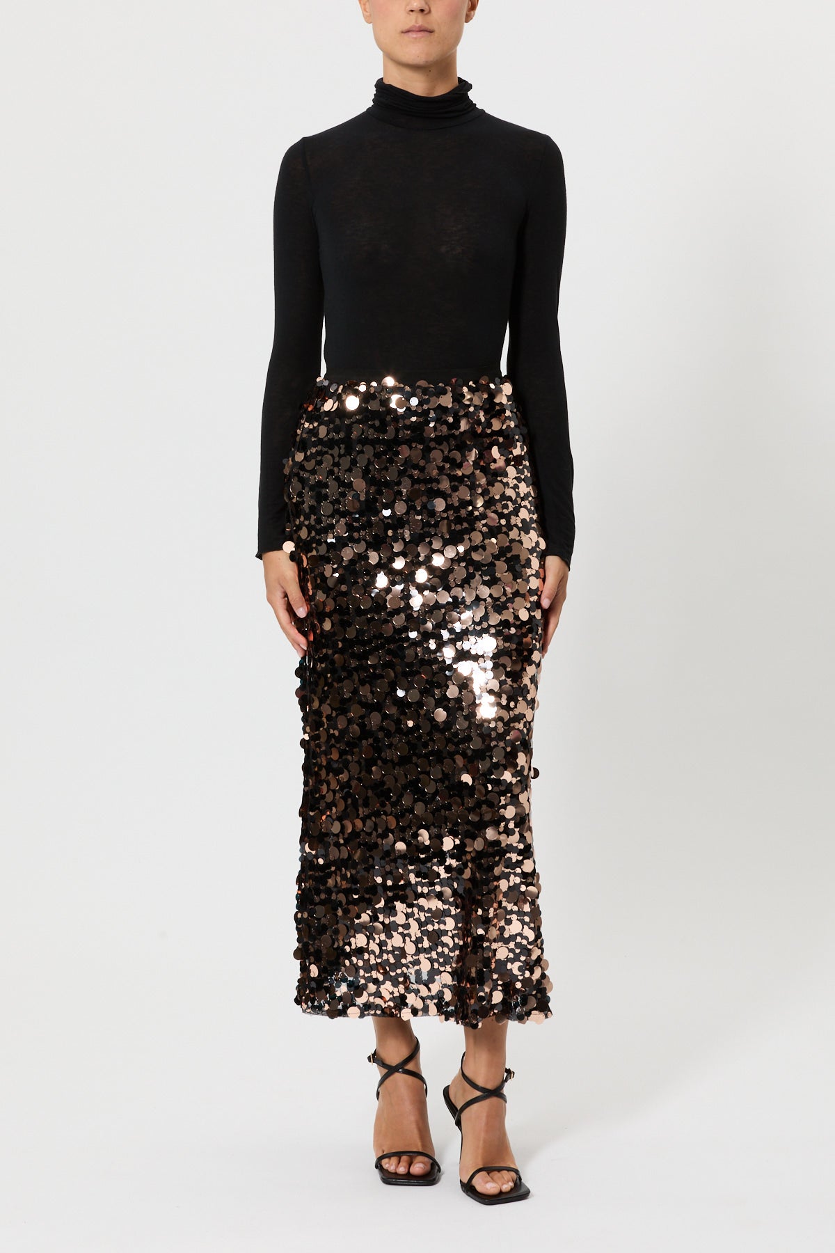 GONNA PAILLETTES LUNGA