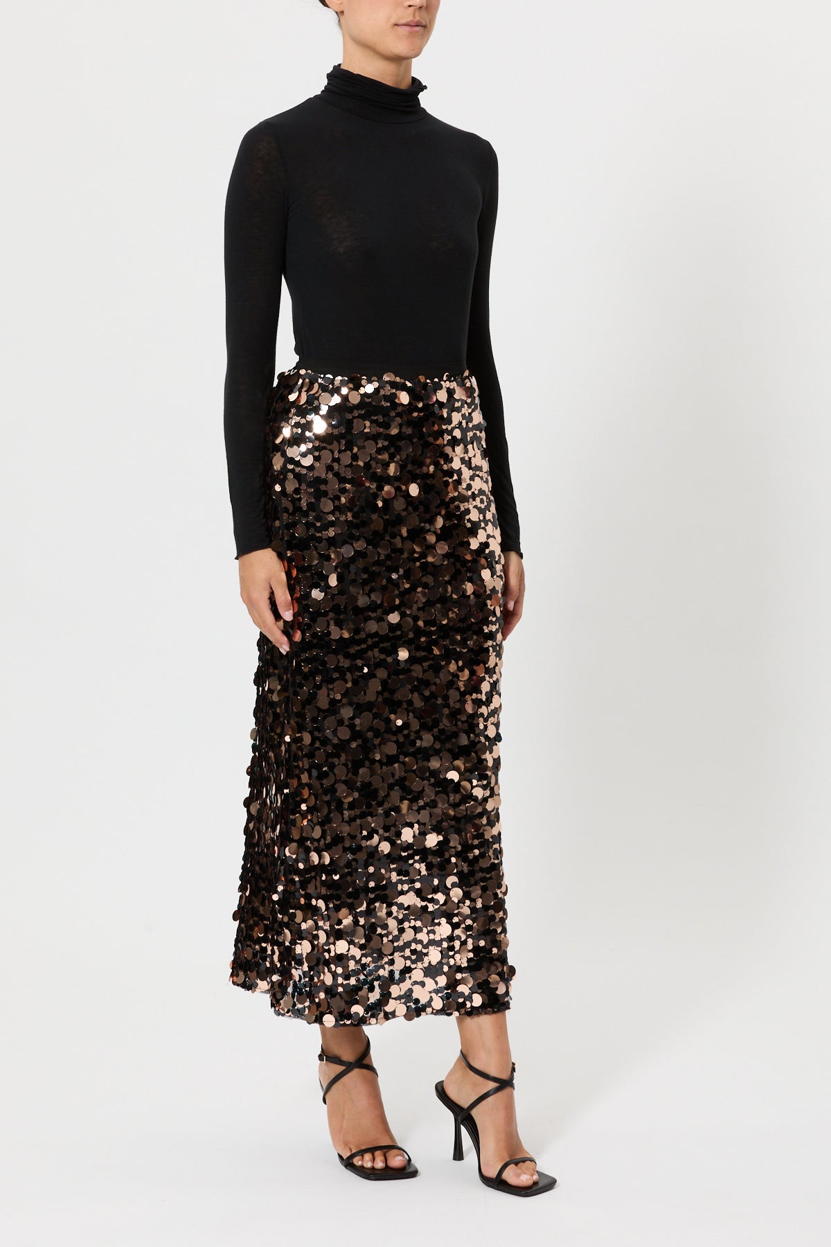 GONNA PAILLETTES LUNGA