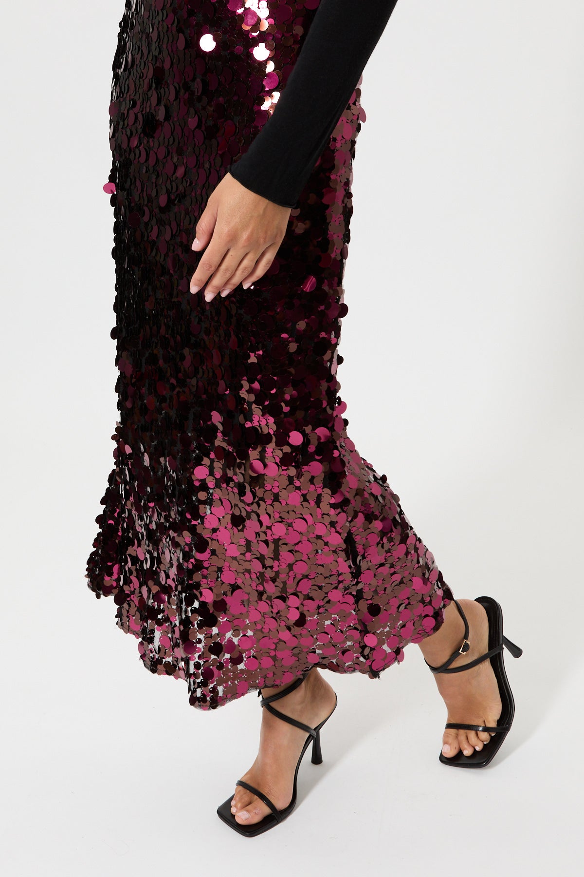 GONNA PAILLETTES LUNGA