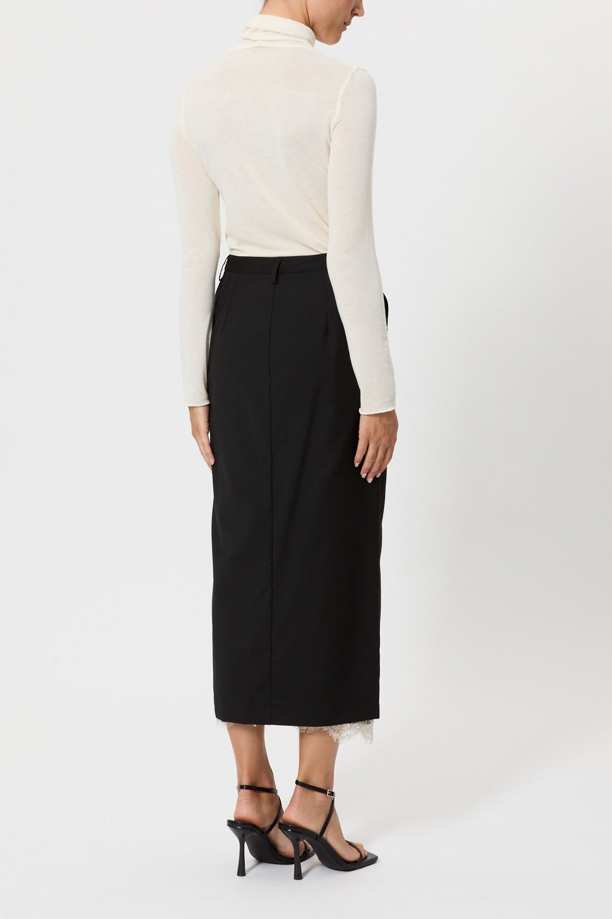 PENCIL SKIRT IN COOL WOOL
