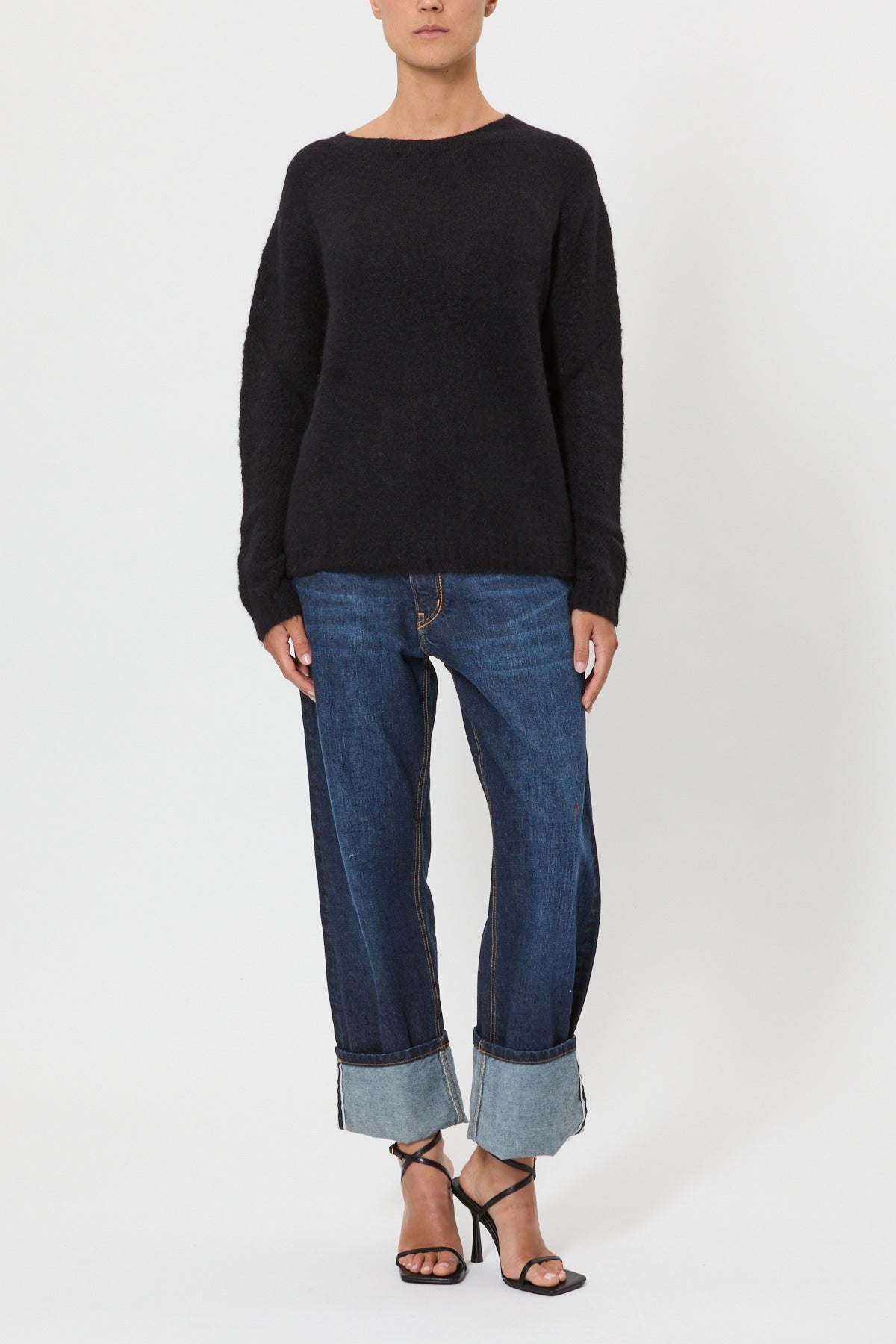 STRETCH ALPACA SWEATER