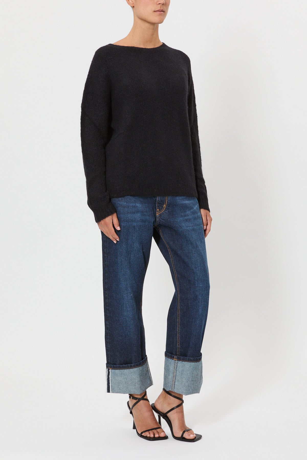 STRETCH ALPACA SWEATER