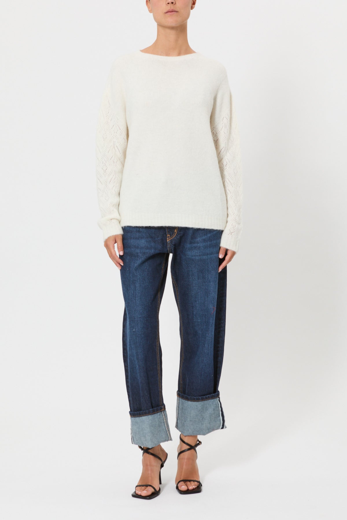 STRETCH ALPACA SWEATER