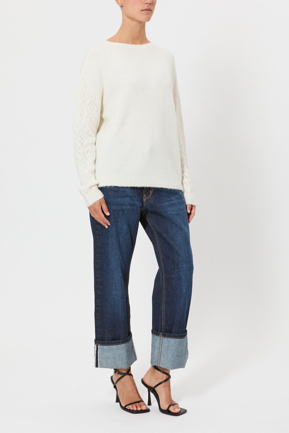 STRETCH ALPACA SWEATER
