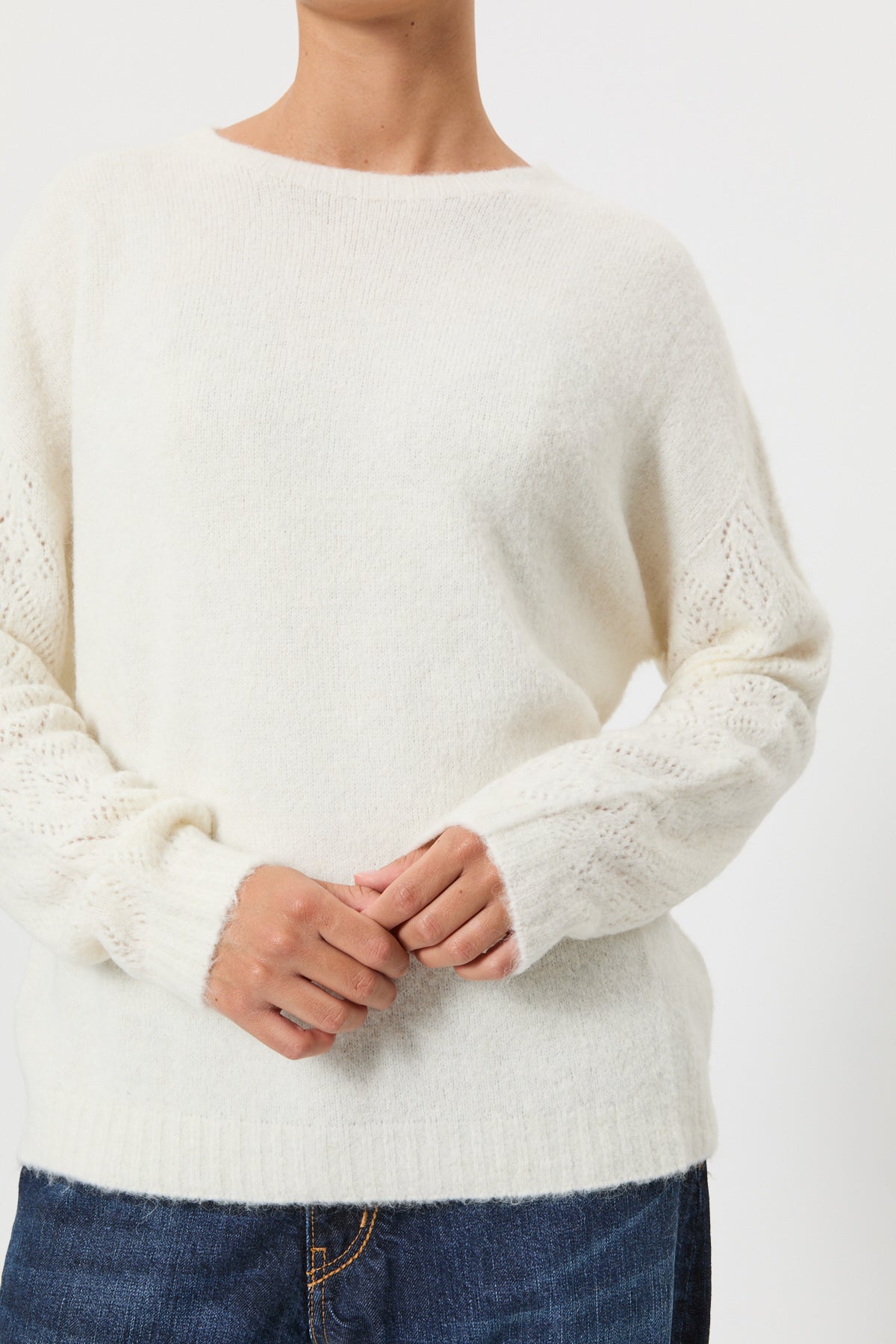 STRETCH ALPACA SWEATER