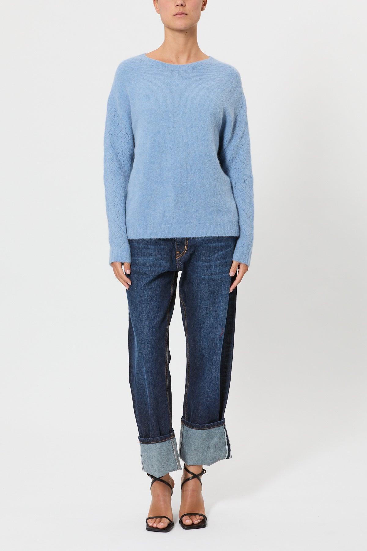 STRETCH ALPACA SWEATER