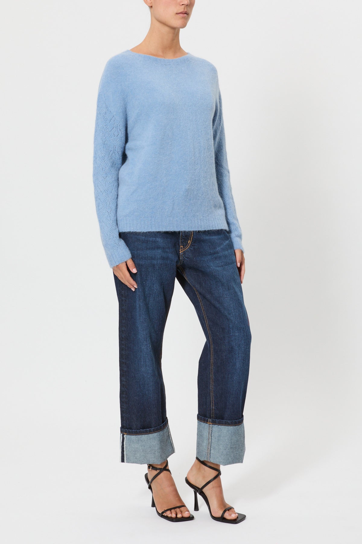 STRETCH ALPACA SWEATER