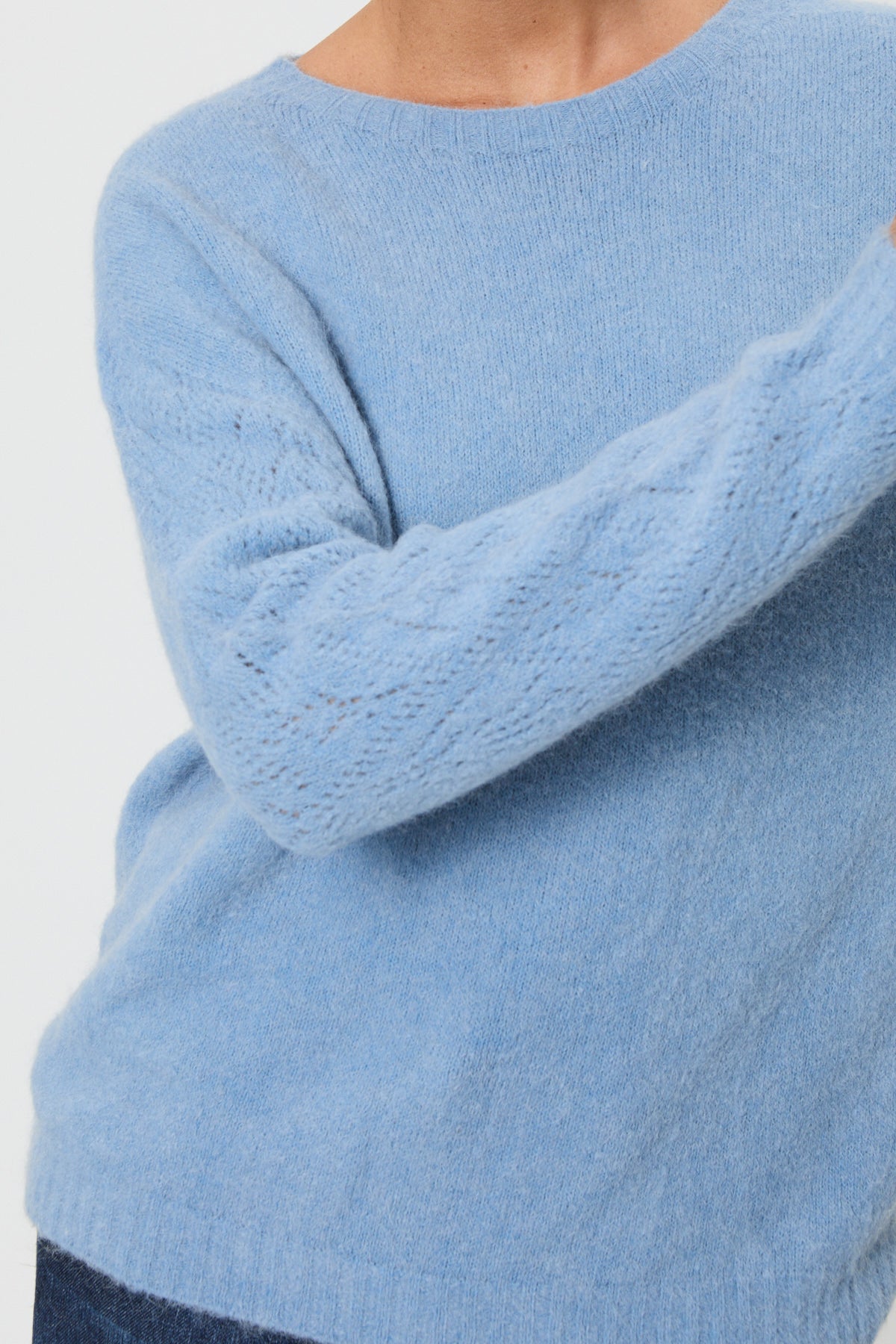 STRETCH ALPACA SWEATER