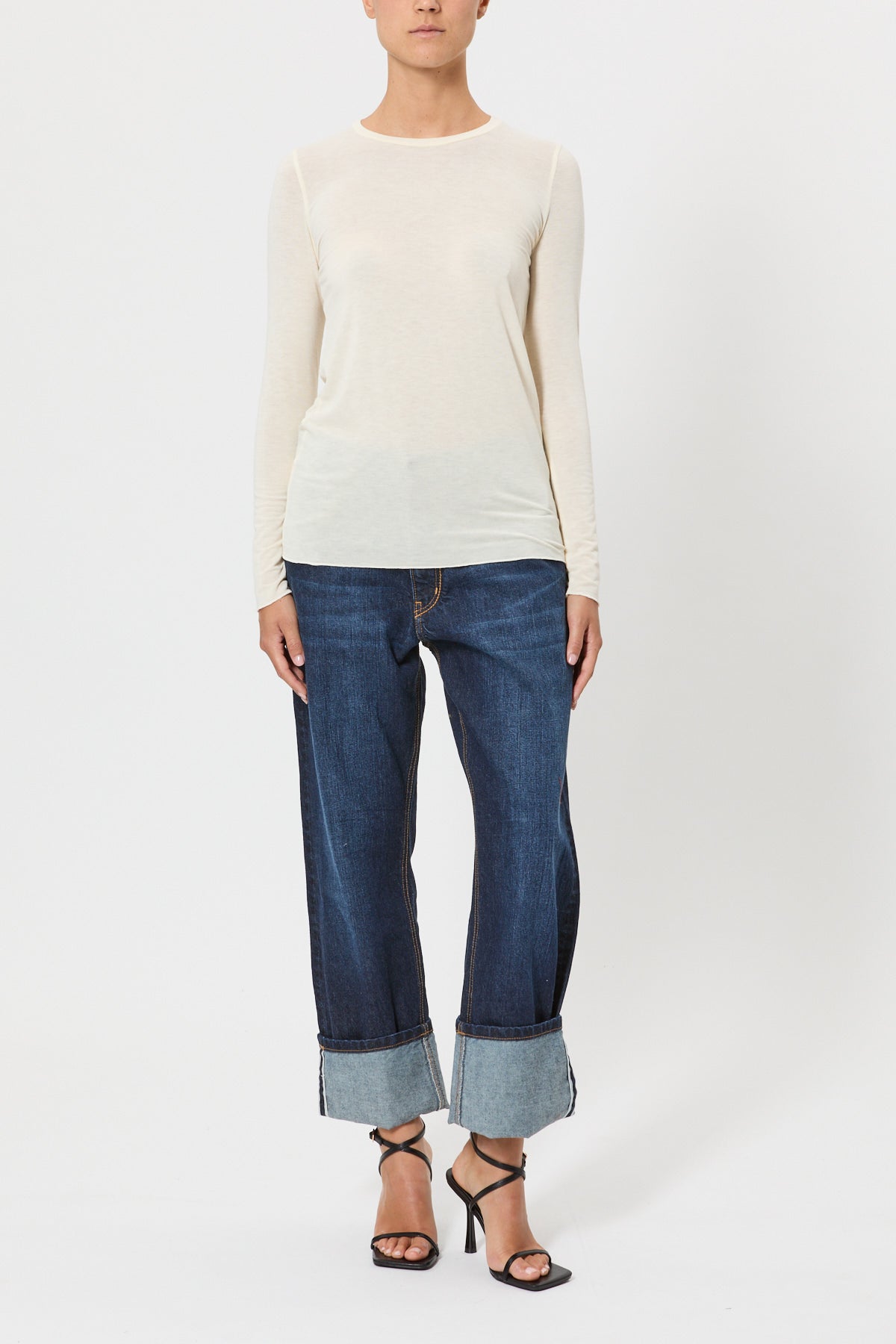 T-SHIRT GIROCOLLO IN SOFT JERSEY