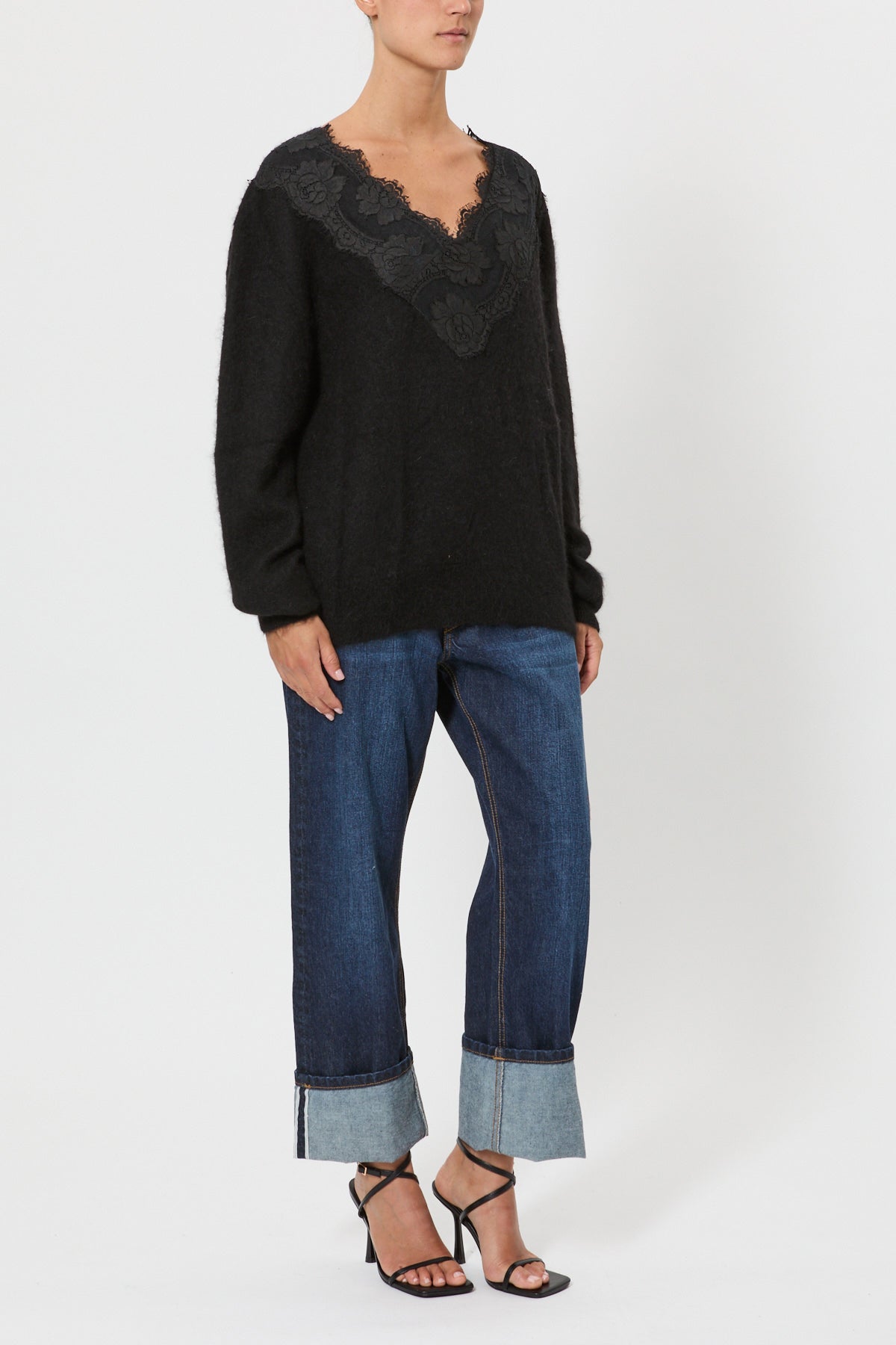 MAGLIA OVERSIZE CON PIZZO