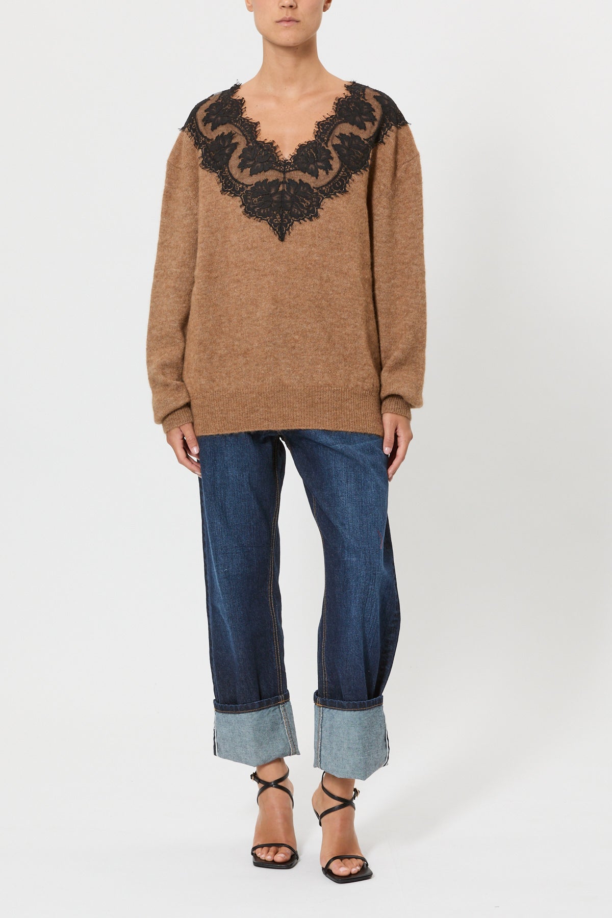 MAGLIA OVERSIZE CON PIZZO