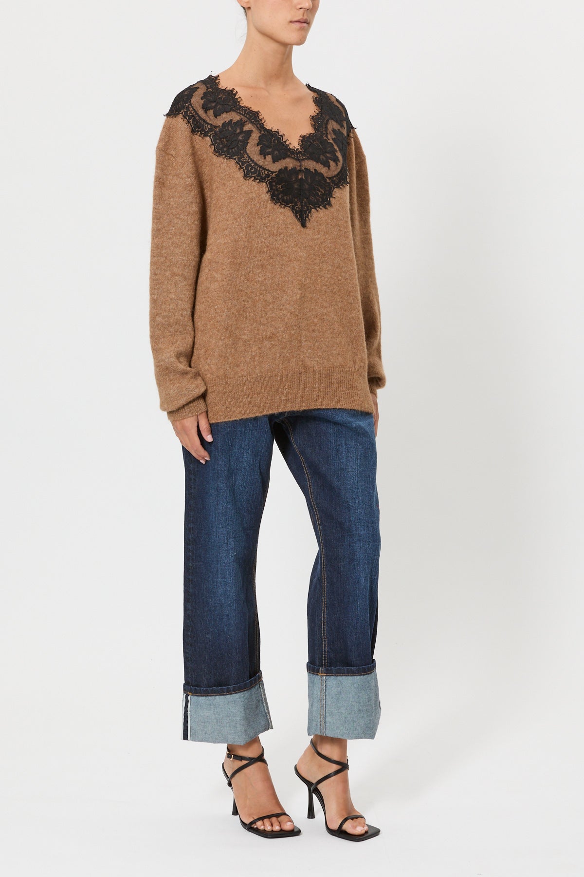 MAGLIA OVERSIZE CON PIZZO