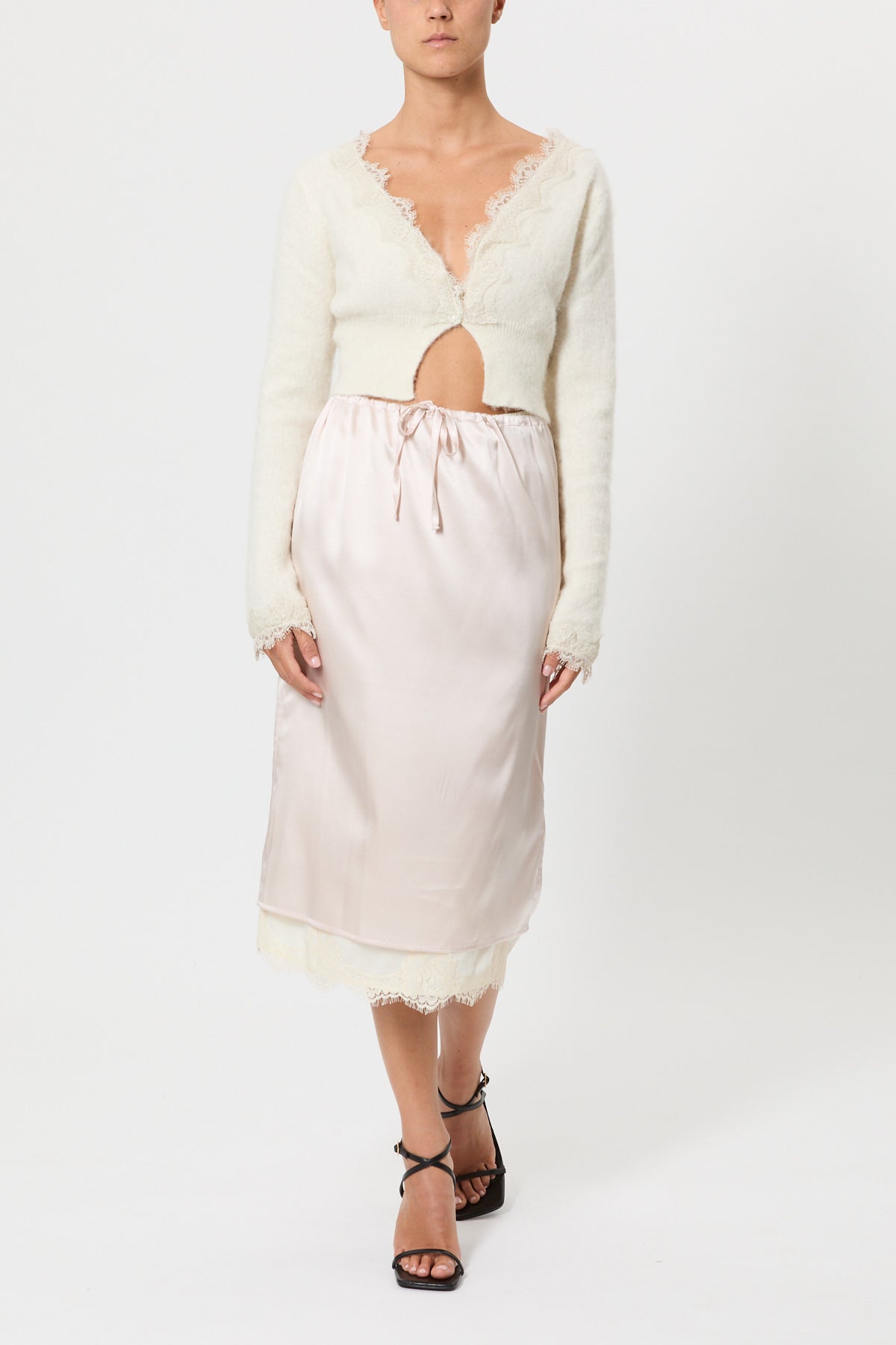 SILK PENCIL SKIRT