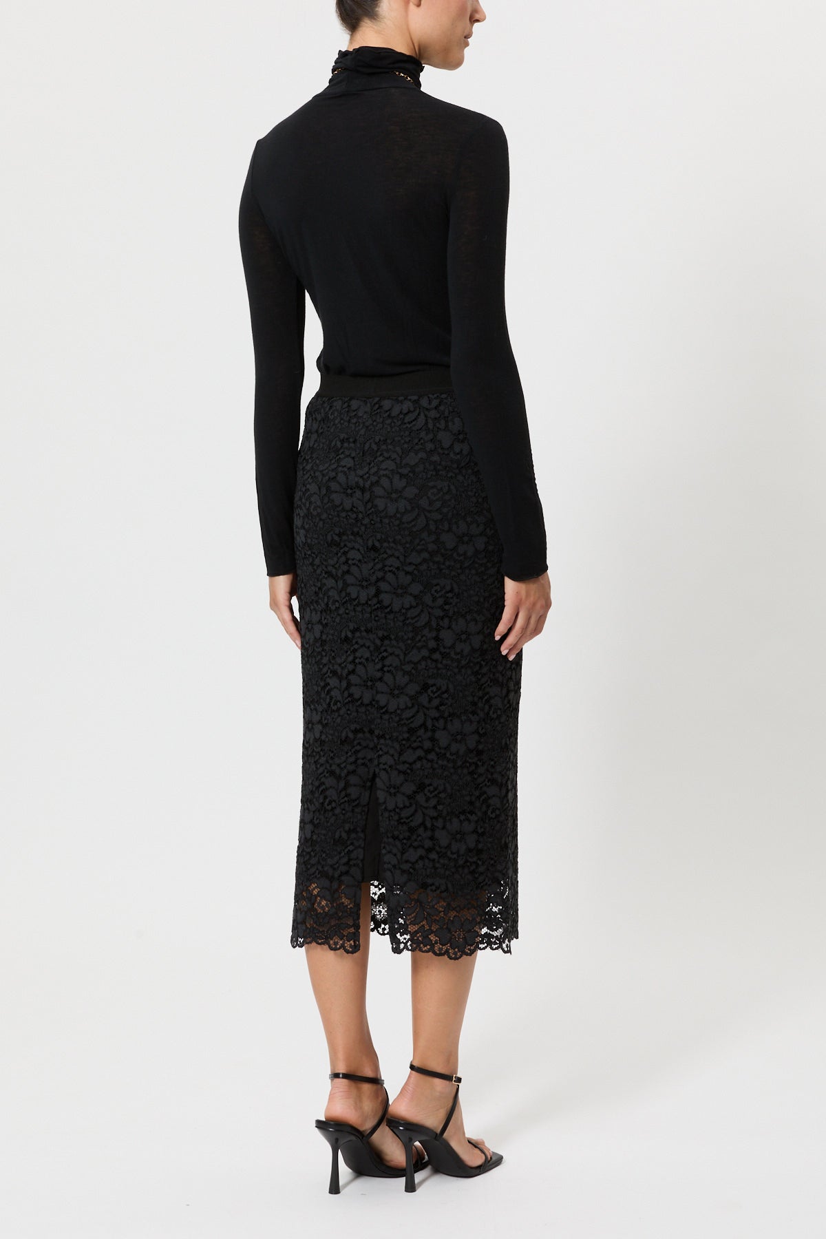 LACE PENCIL SKIRT