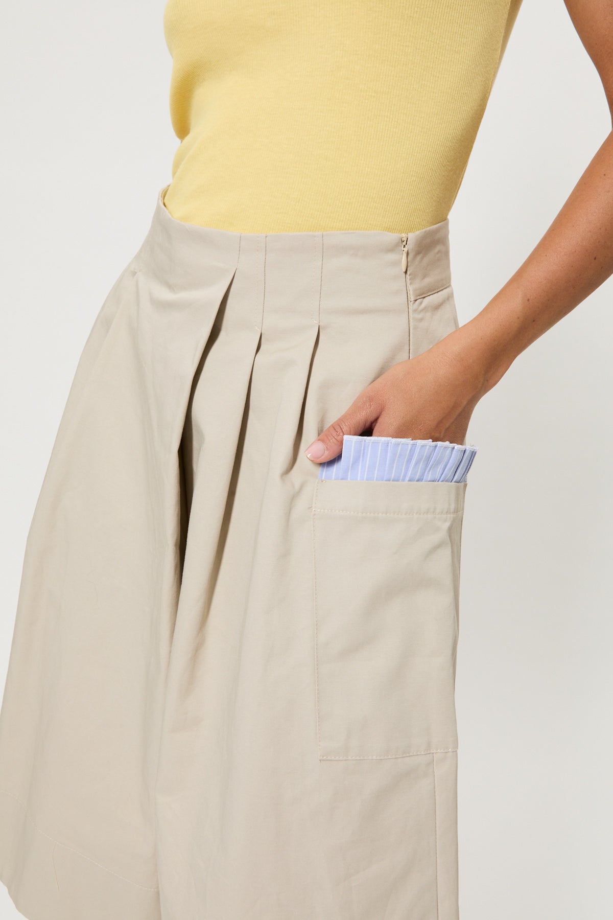 GONNA PANTALONE IN GABARDINA