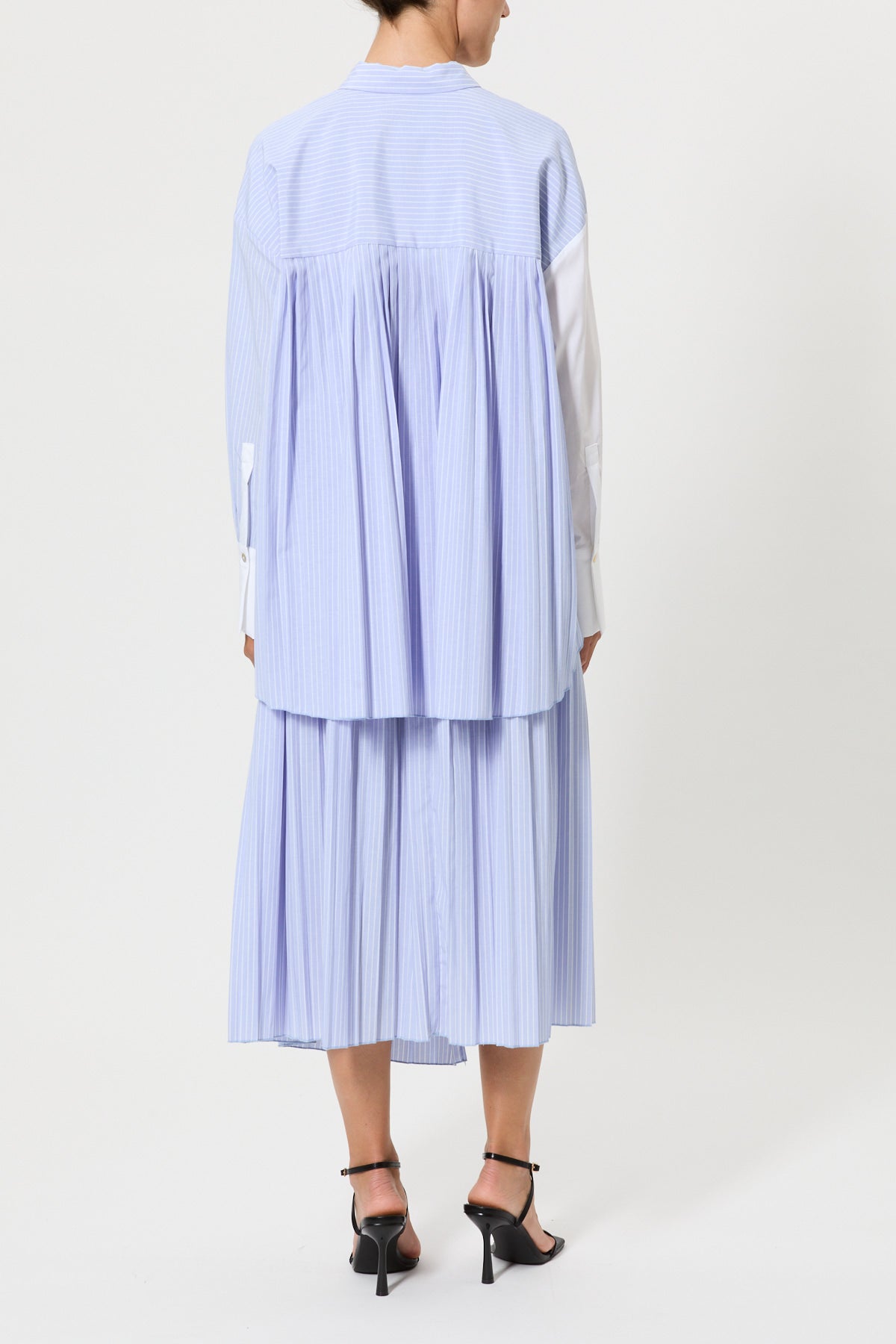 CAMICIA CON PLISSET E PIZZO