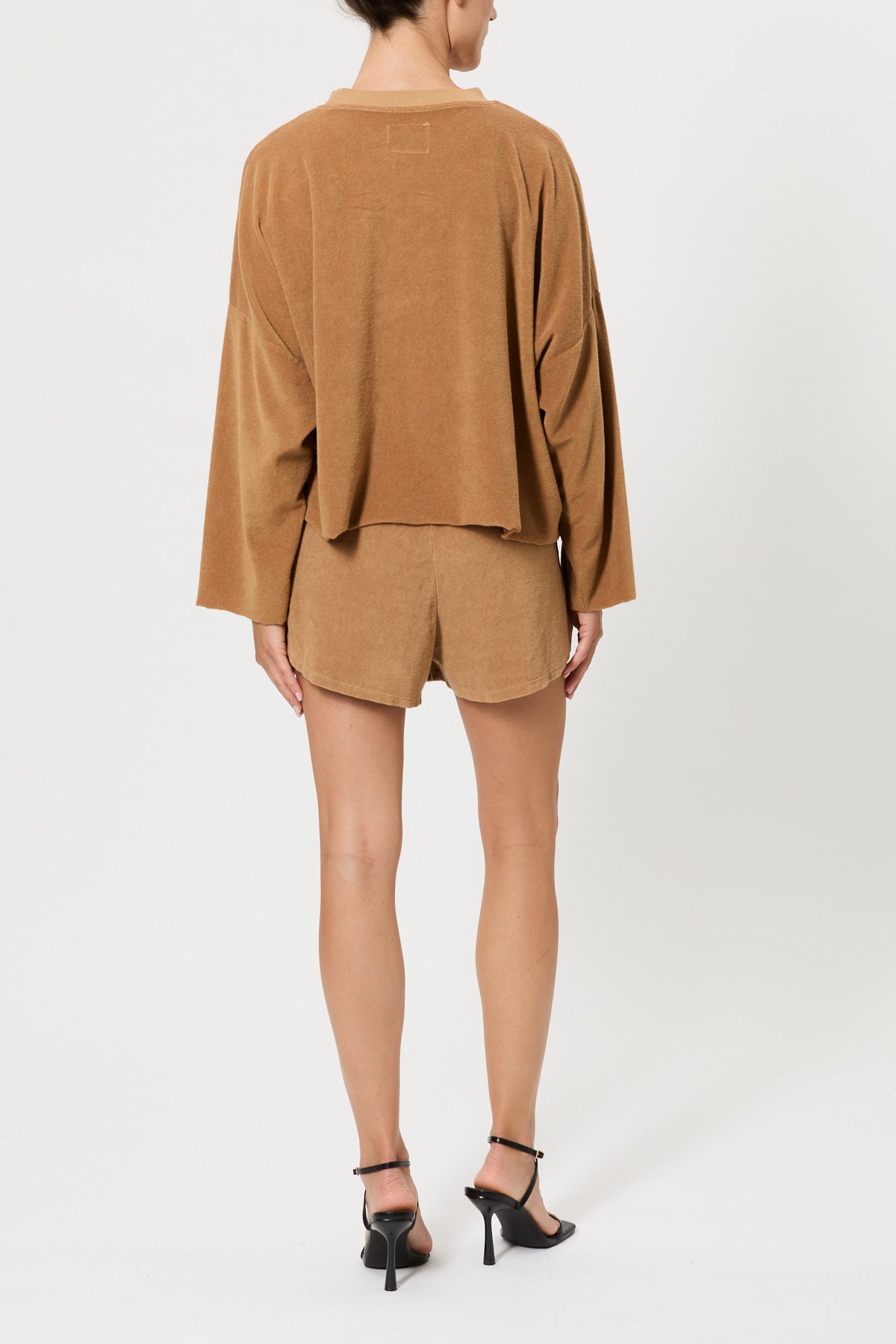 CREW NECK SWEATSHIRT WITH SEQUIN EMBROIDERY