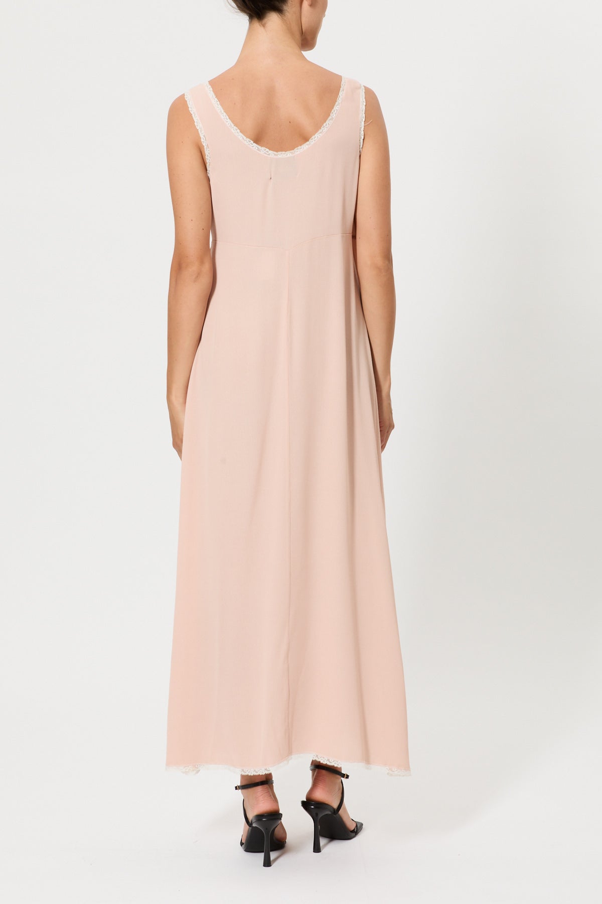 SLIP DRESS LUNGA INCROCIATA